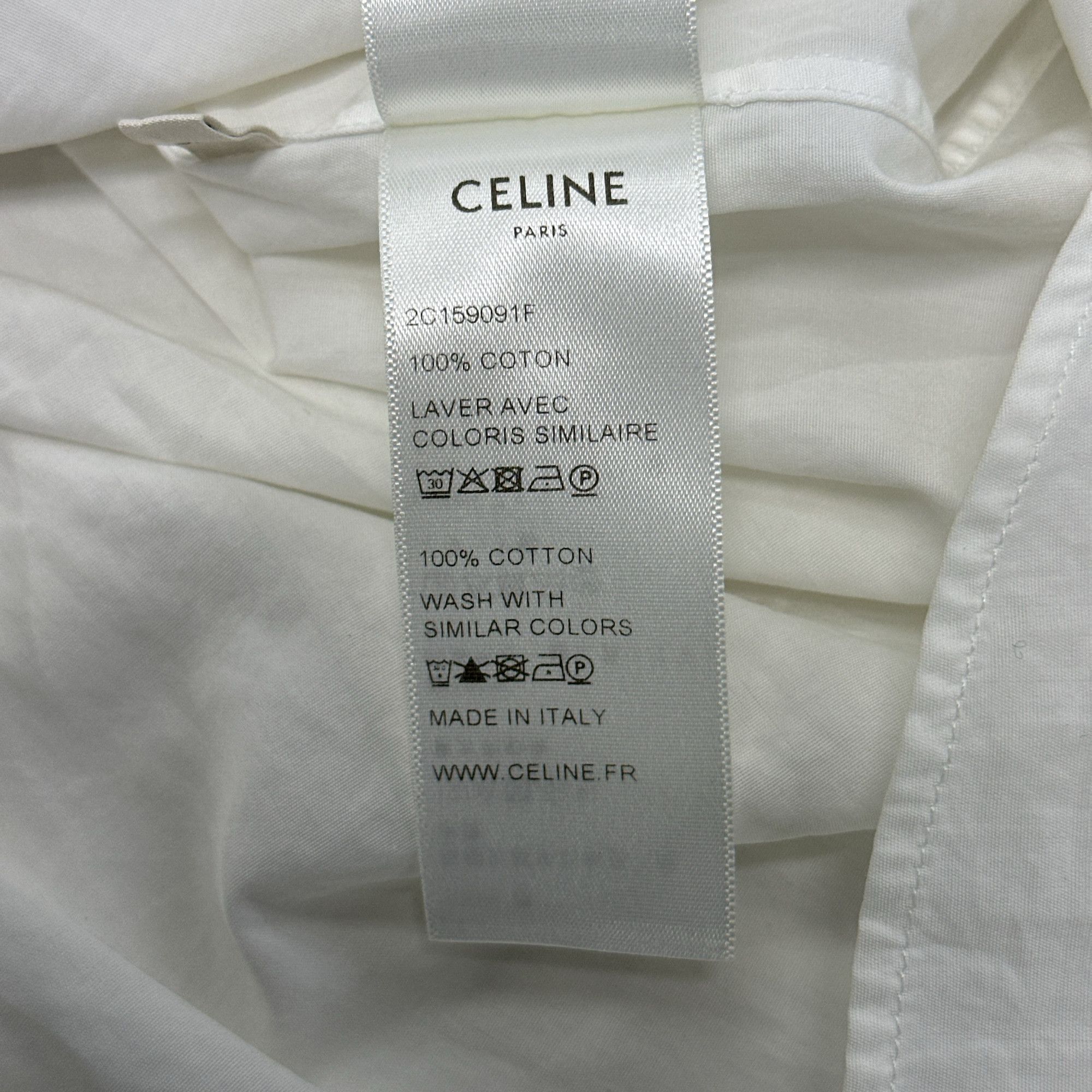 Celine Celine Ruffled Collar Button Up Shirt Size 36 Size XS / US 0-2 / IT 36-38 - 4 Thumbnail