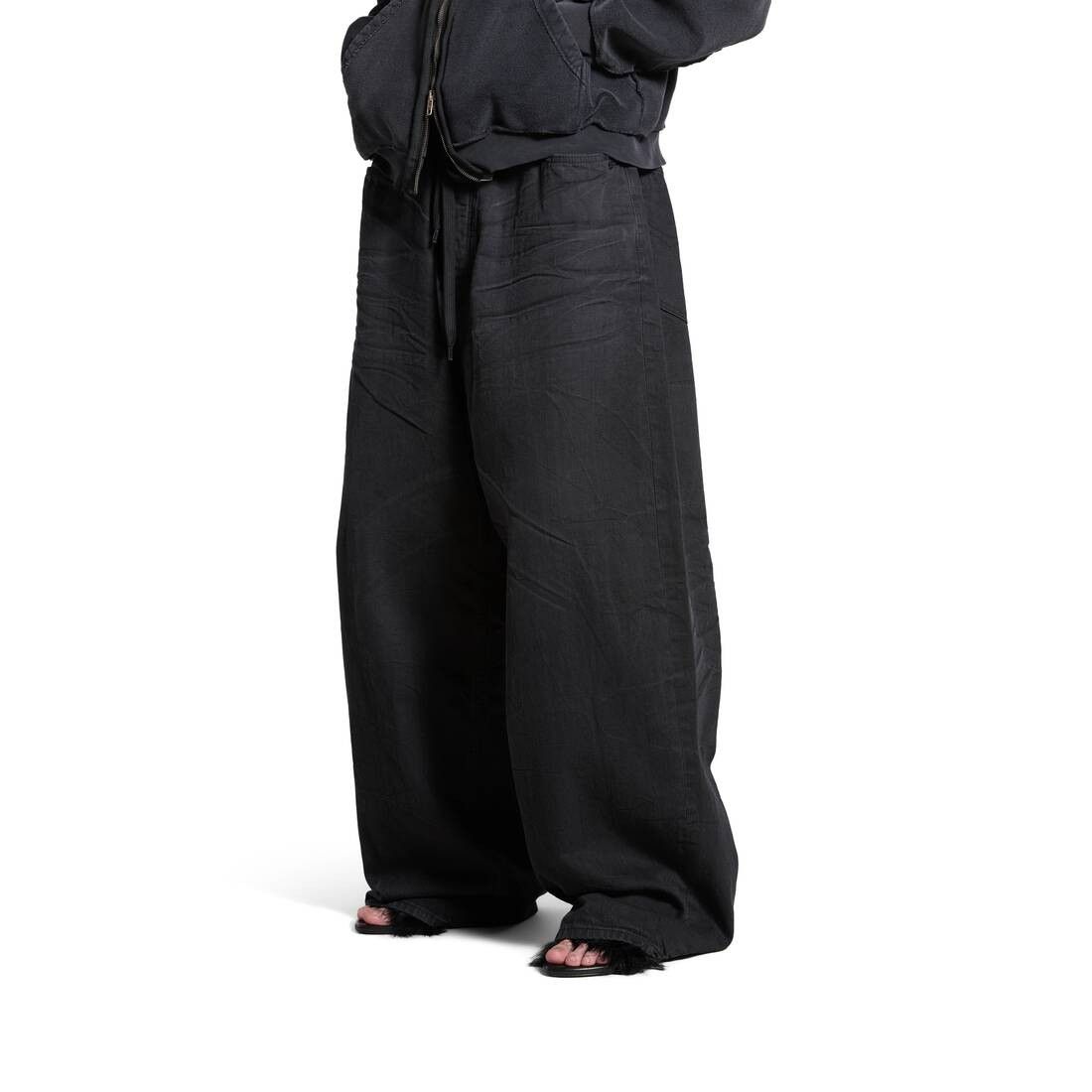 Balenciaga oversized baggy pants in black light japanese denim Size US 28 / EU 44 - 4 Thumbnail