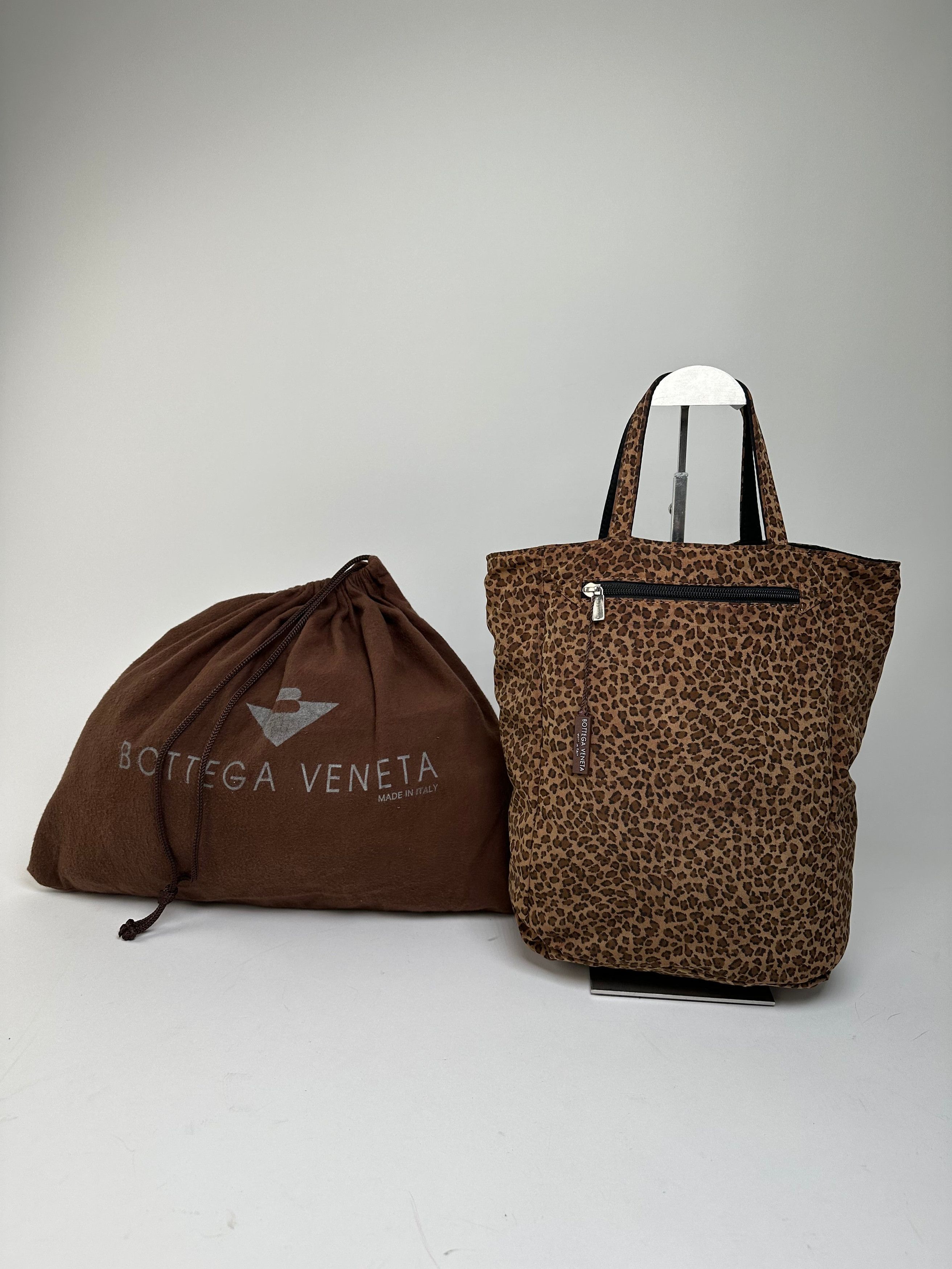 Bottega Veneta Vintage Reversible Nylon Tote Bag Leopard Size ONE SIZE - 7 Thumbnail
