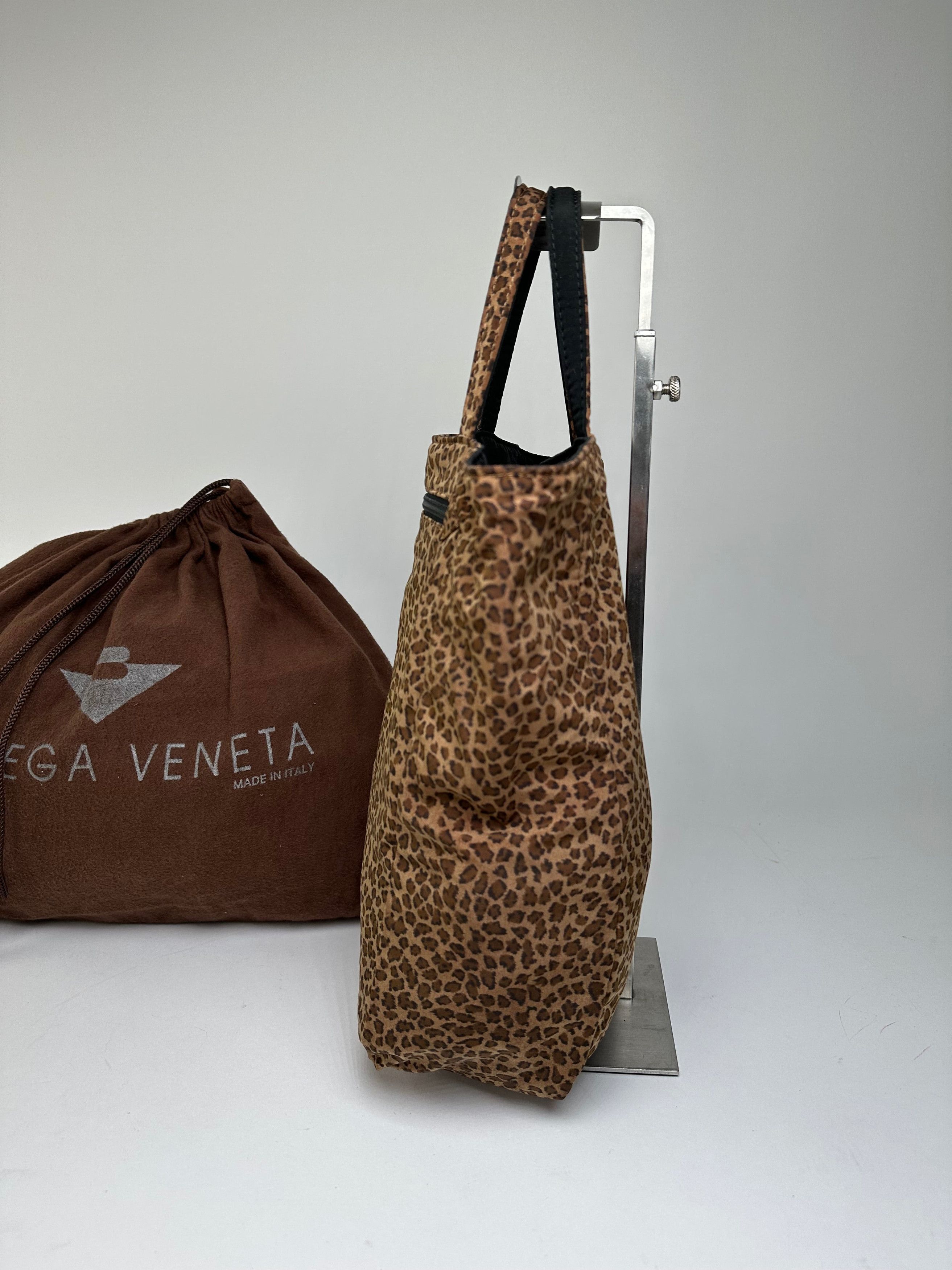 Bottega Veneta Vintage Reversible Nylon Tote Bag Leopard Size ONE SIZE - 5 Thumbnail