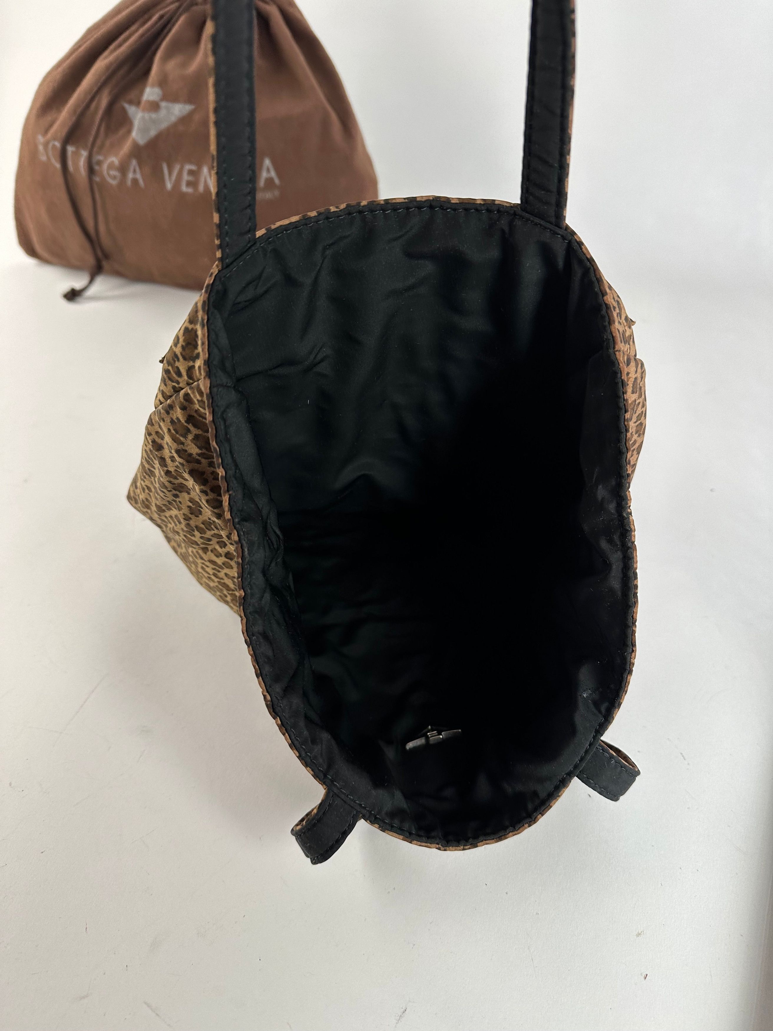 Bottega Veneta Vintage Reversible Nylon Tote Bag Leopard Size ONE SIZE - 6 Thumbnail