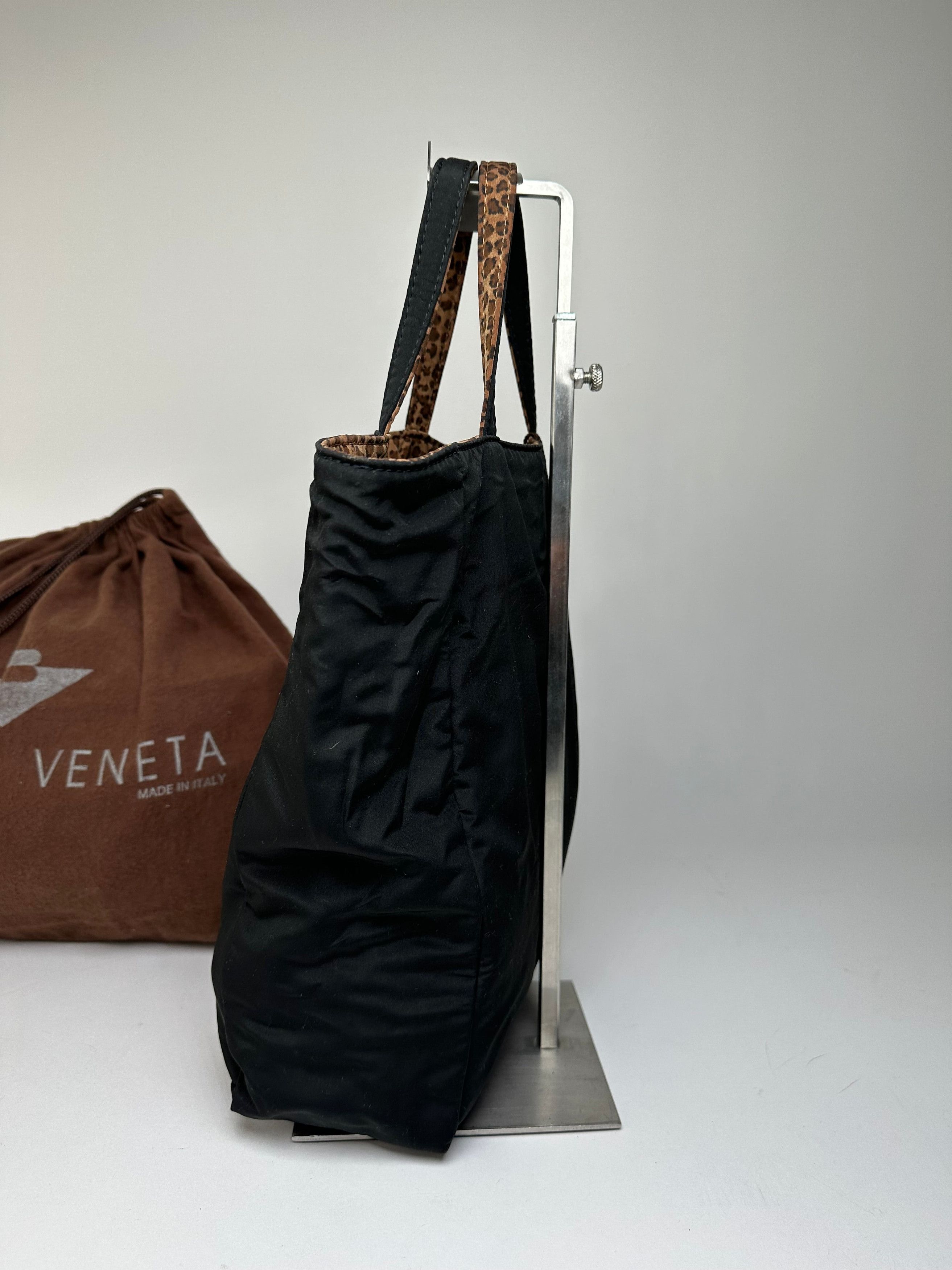 Bottega Veneta Vintage Reversible Nylon Tote Bag Leopard Size ONE SIZE - 9 Thumbnail