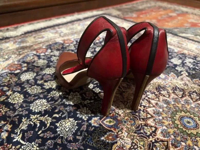 Miu Miu Miu Miu Vintage Red High Heel Sandals Size US 7 / IT 37 - 3 Thumbnail