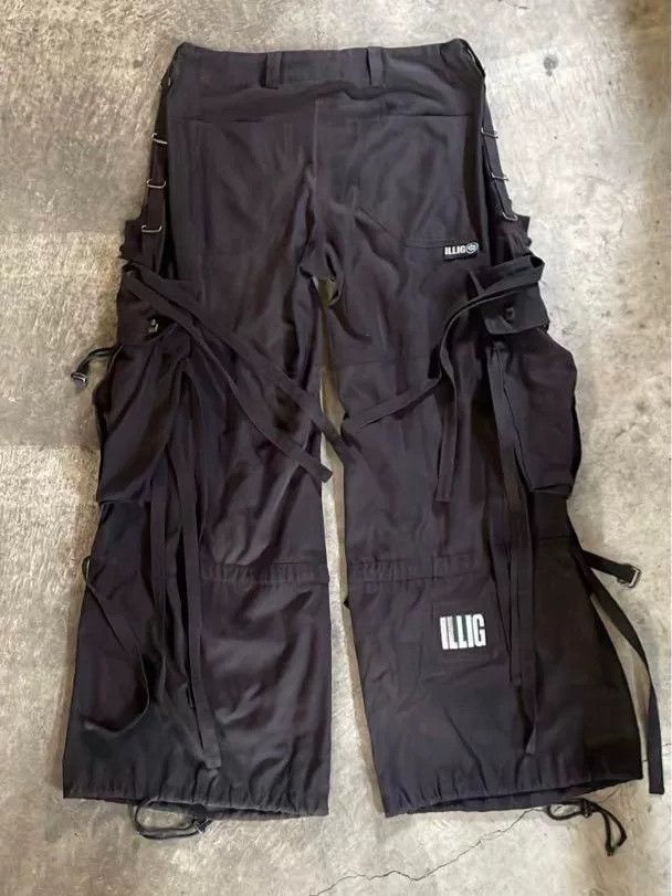 Illest Vintage Y2K Illig Oversize Wide-Leg Cargo Pants Size US 30 / EU 46 - 2 Thumbnail