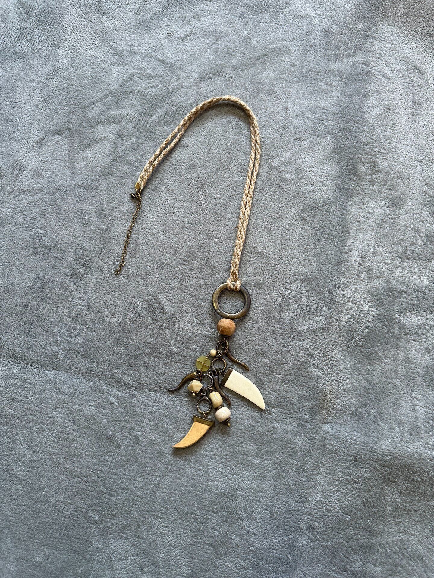 Vintage Vintage Hippie Handmade Long Necklace Size ONE SIZE - 4 Thumbnail