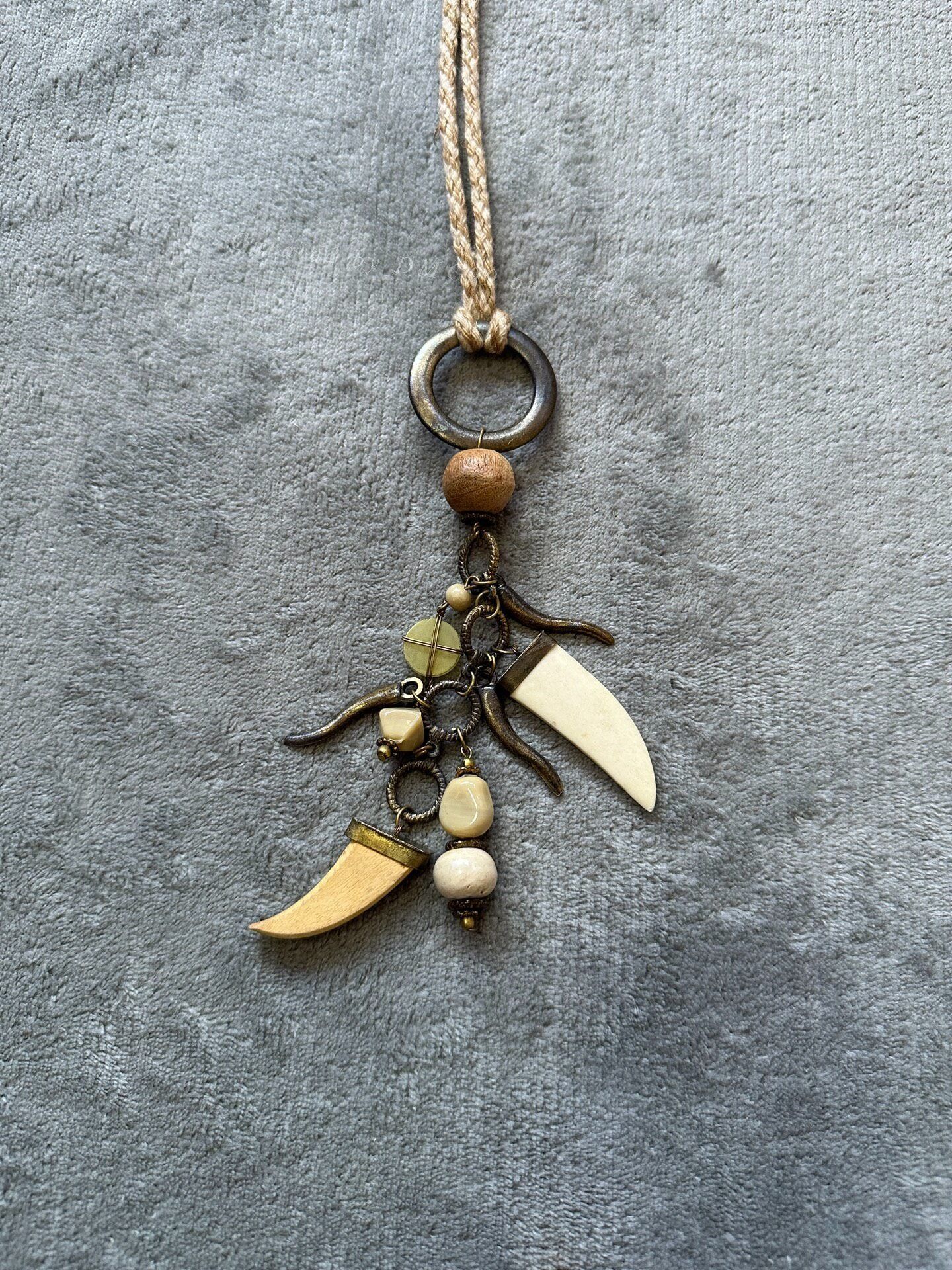 Vintage Vintage Hippie Handmade Long Necklace Size ONE SIZE - 2 Thumbnail
