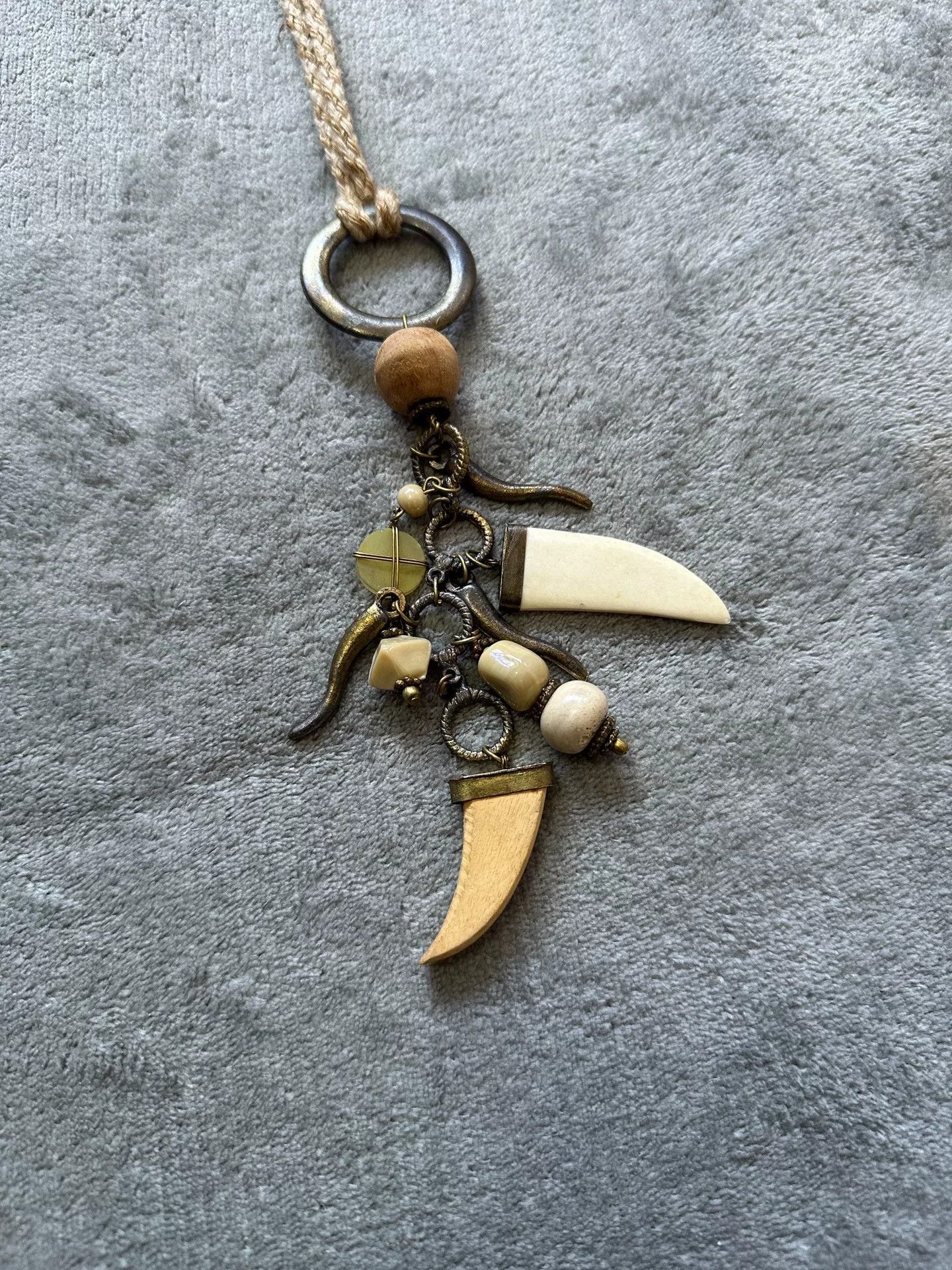 Vintage Vintage Hippie Handmade Long Necklace Size ONE SIZE - 3 Thumbnail