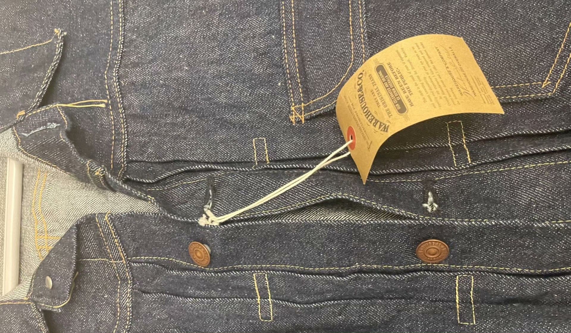 Vintage WAREHOUSE 1947 MODEL Denim Jacket Size US S / EU 44-46 / 1 - 3 Thumbnail