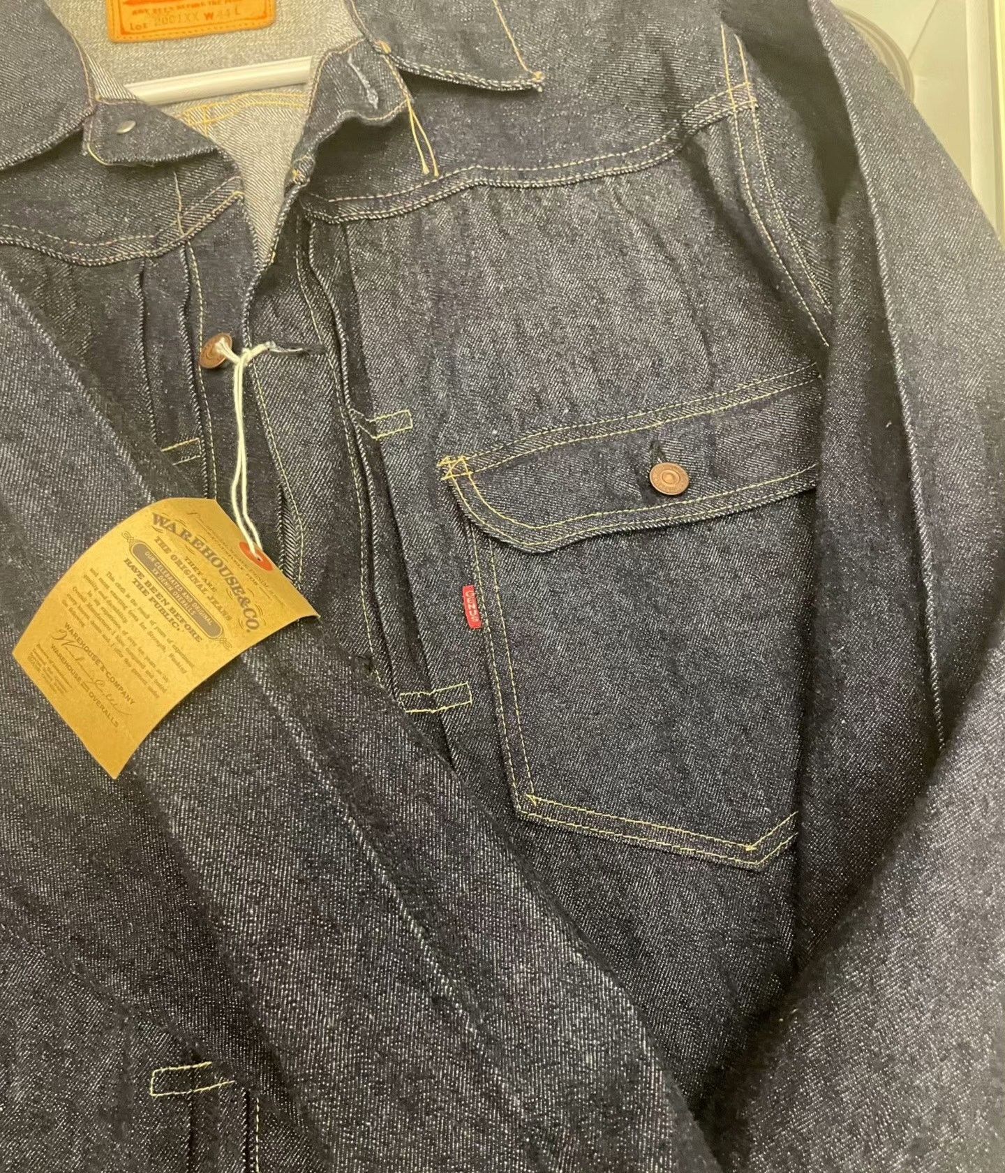 Vintage WAREHOUSE 1947 MODEL Denim Jacket Size US S / EU 44-46 / 1 - 4 Thumbnail