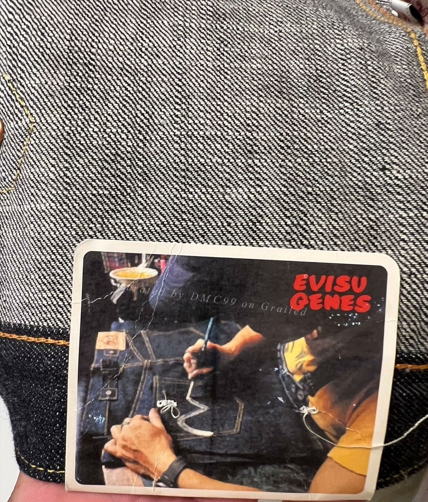 Evisu EVISU Denim Jacket with Red M Size US M / EU 48-50 / 2 - 6 Thumbnail