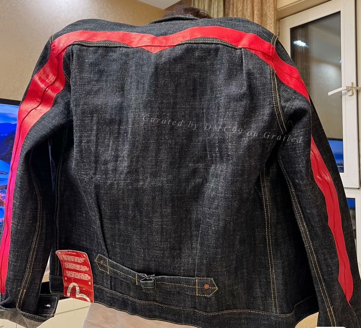 Evisu EVISU Denim Jacket with Red M Size US M / EU 48-50 / 2 - 2 Thumbnail