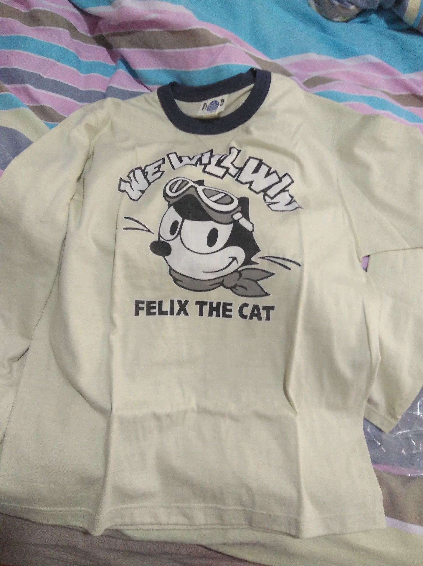 TOYS McCOY TOYS MCCOY Felix the Cat Thick Crewneck T-shirt Size US L / EU 52-54 / 3 - 4 Thumbnail