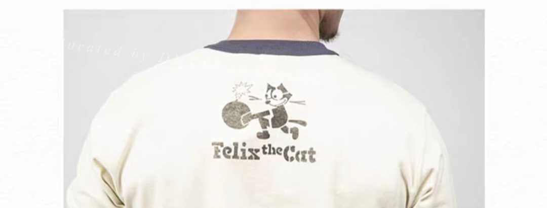 TOYS McCOY TOYS MCCOY Felix the Cat Thick Crewneck T-shirt Size US L / EU 52-54 / 3 - 3 Thumbnail