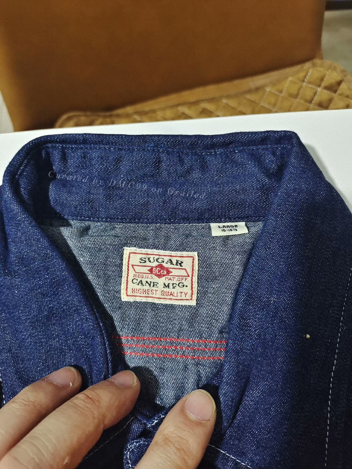 Sugar Cane SUGAR CANE Raw Denim Embroidered Shirt SC27717 Size US L / EU 52-54 / 3 - 2 Thumbnail