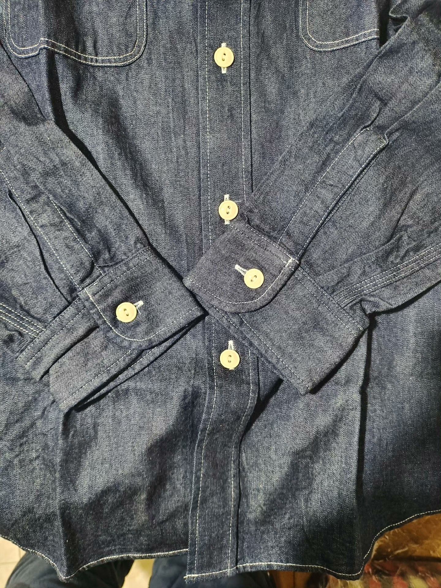 Sugar Cane SUGAR CANE Raw Denim Embroidered Shirt SC27717 Size US L / EU 52-54 / 3 - 3 Thumbnail