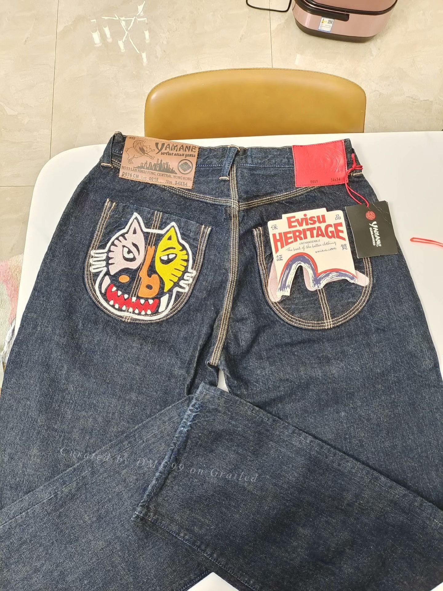 Evisu EVISU YAMANE Japan Jeans 0015 W34L34 Size US 34 / EU 50 - 6 Thumbnail