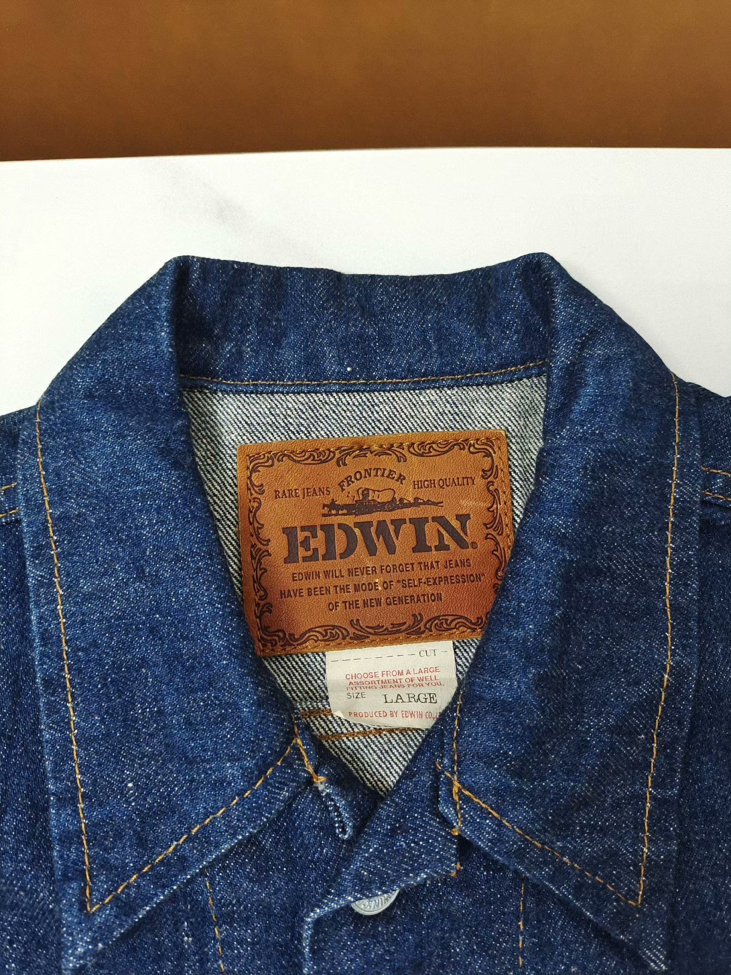 Edwin Vintage EDWIN Japan-Made Denim Jacket Size US L / EU 52-54 / 3 - 3 Thumbnail