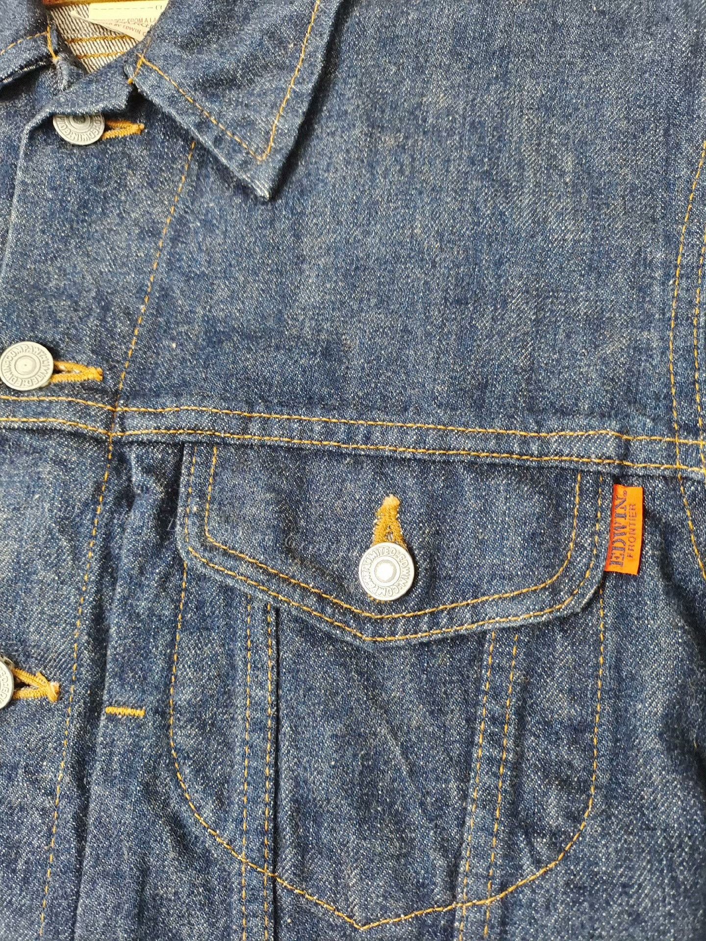 Edwin Vintage EDWIN Japan-Made Denim Jacket Size US L / EU 52-54 / 3 - 7 Thumbnail