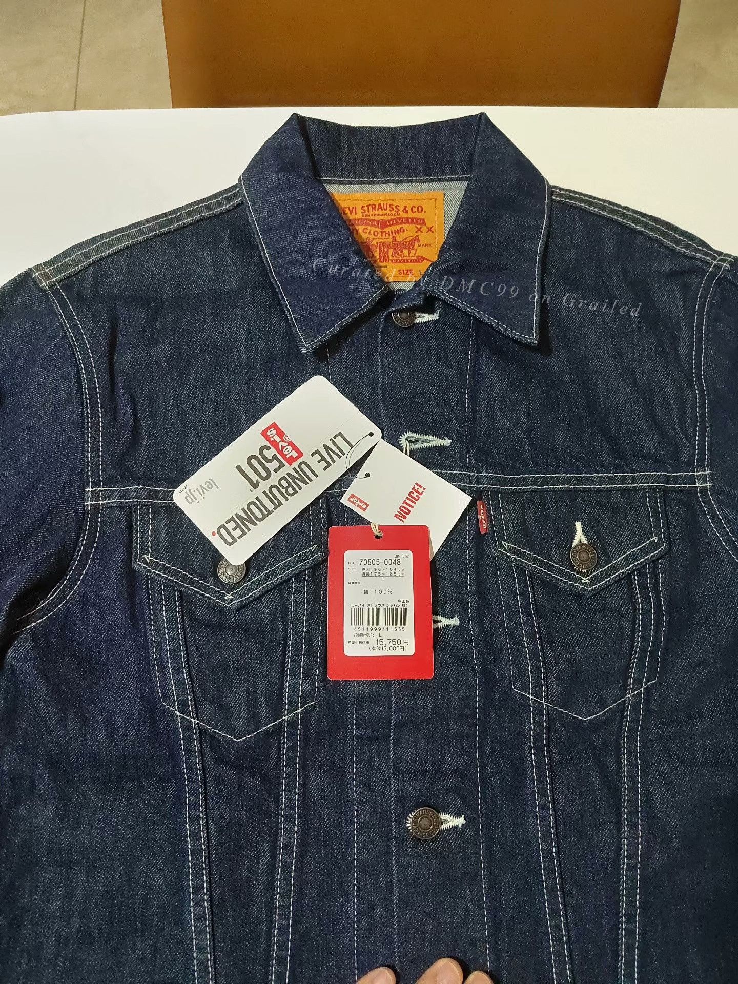 Levi's Levi's 70505-0048 Japanese Denim Jacket Size US L / EU 52-54 / 3 - 2 Thumbnail
