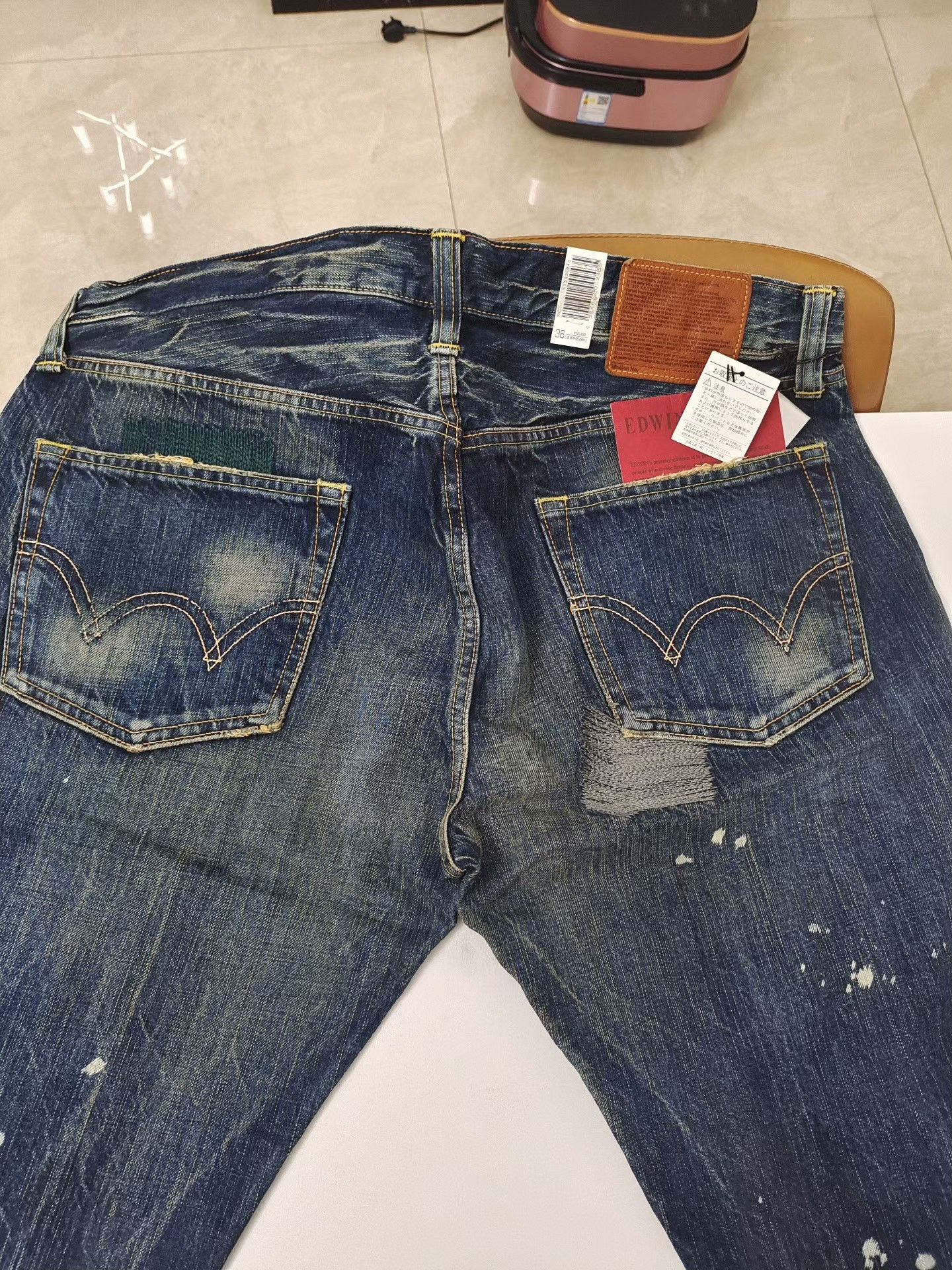 Edwin EDWIN Washed Denim Jeans Size US 36 / EU 52 - 6 Thumbnail