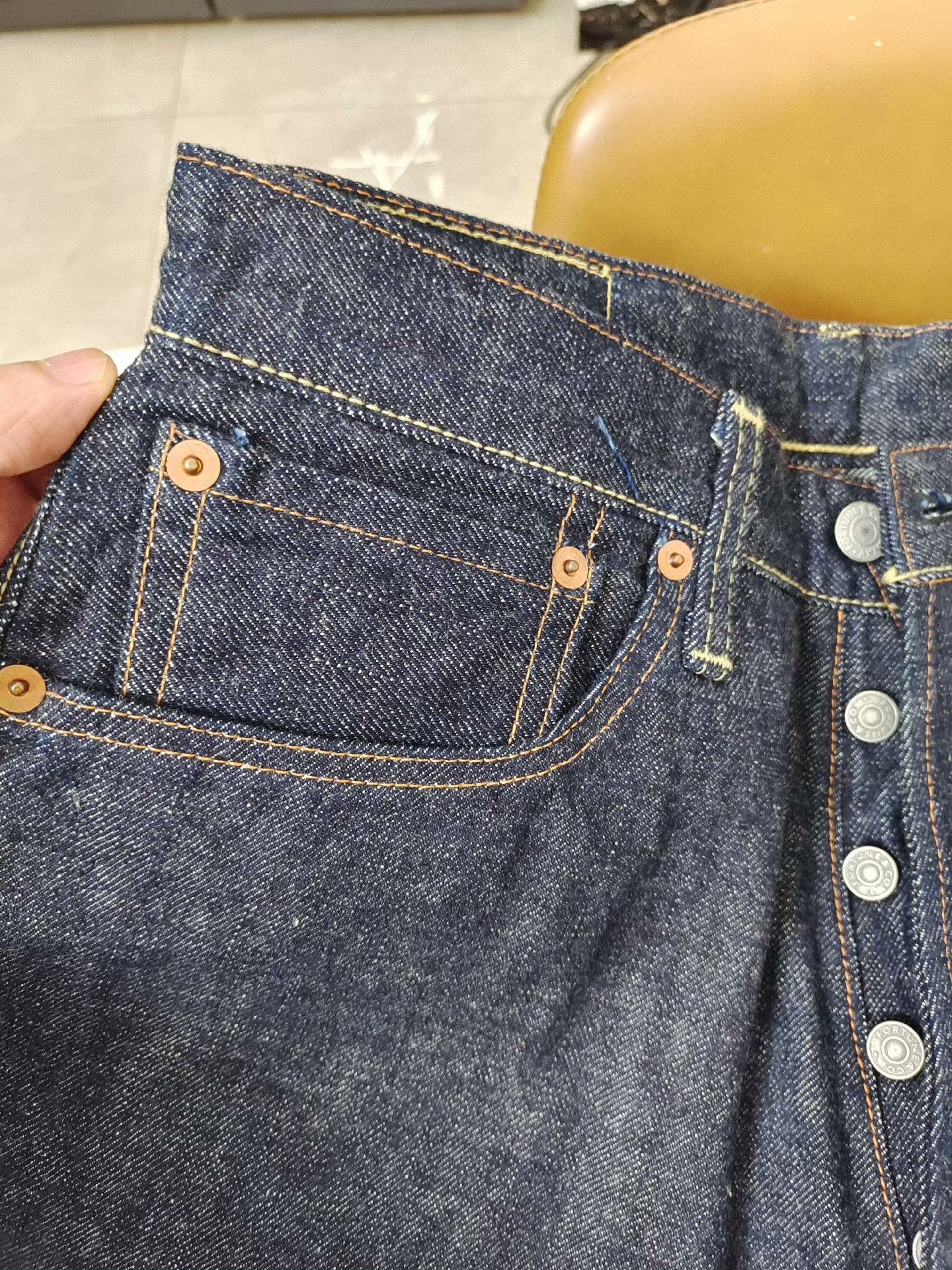 Vintage 90s Japanese Denim Sample 55 Fit W30 Size US 30 / EU 46 - 4 Thumbnail