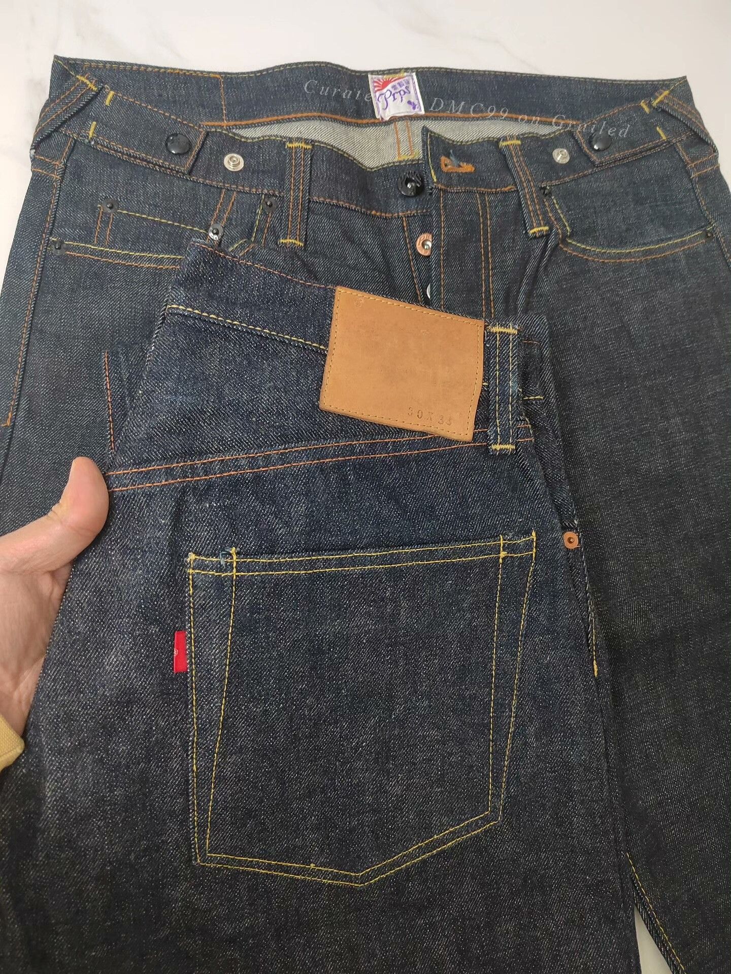 Vintage 90s Japanese Denim Sample 55 Fit W30 Size US 30 / EU 46 - 8 Thumbnail