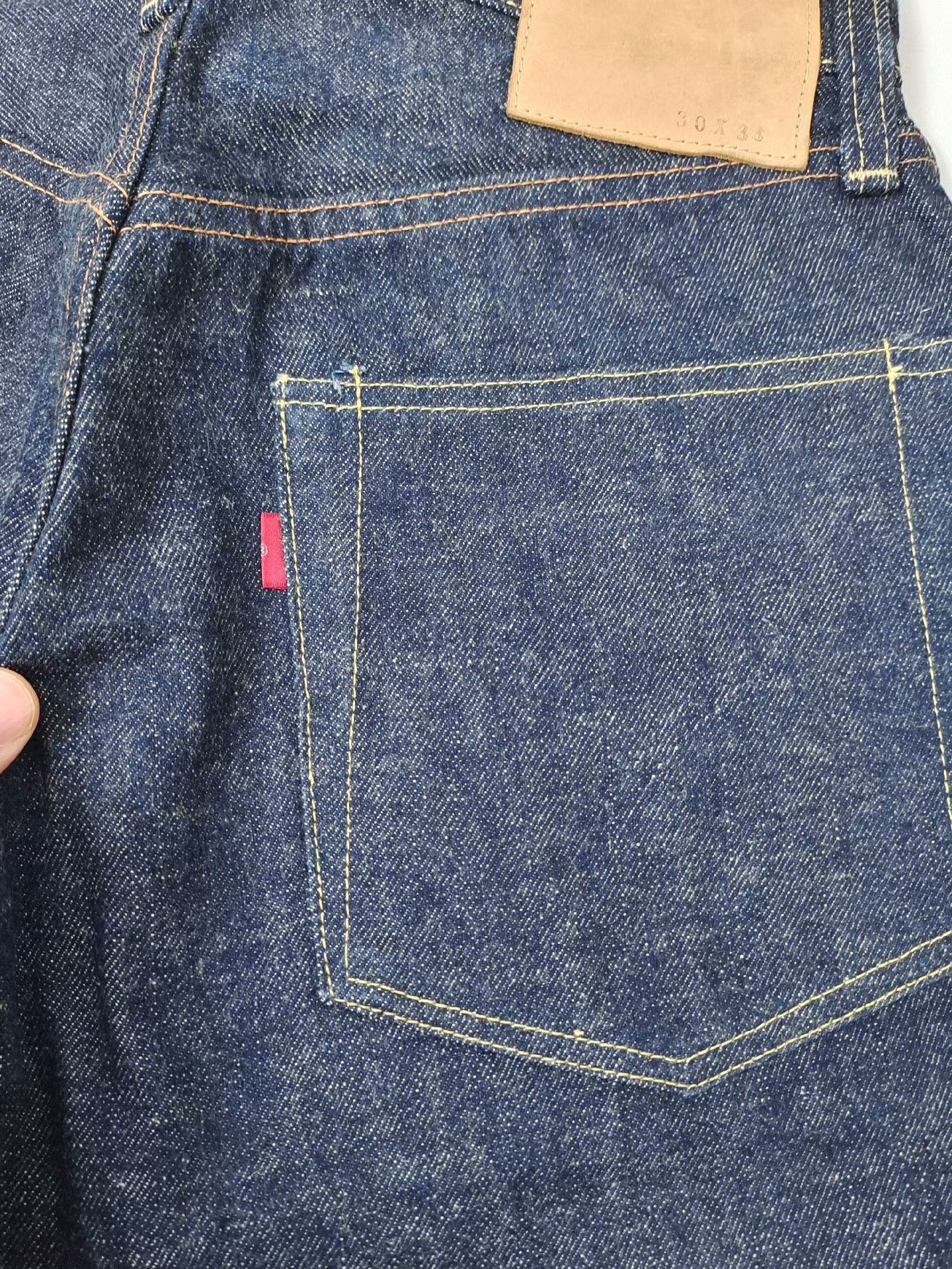 Vintage 90s Japanese Denim Sample 55 Fit W30 Size US 30 / EU 46 - 5 Thumbnail