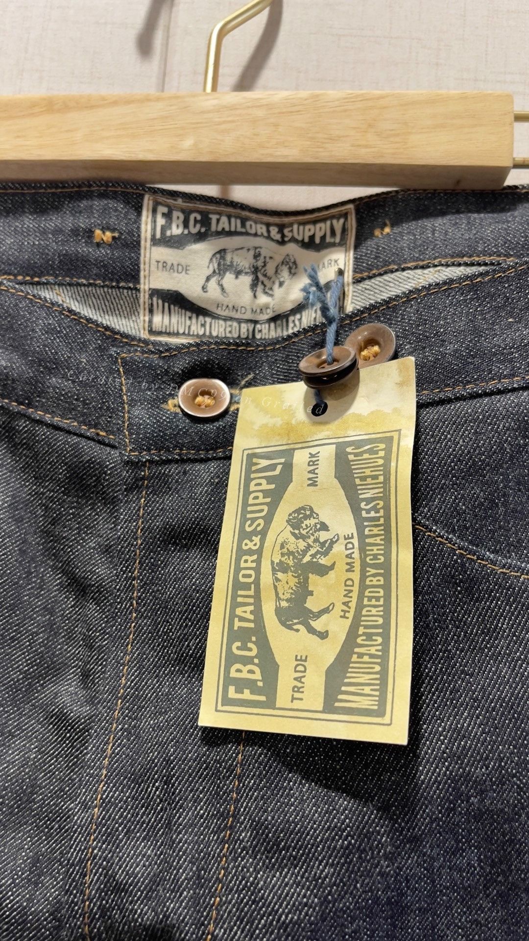 Vintage FAT BOY CLOTHING Limited Selvage Denim Pants Size US 30 / EU 46 - 4 Thumbnail