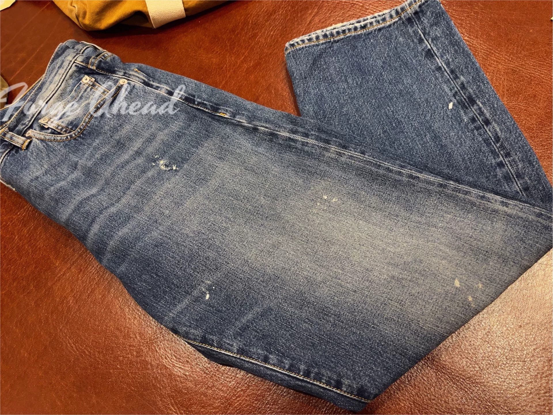 Fortela Fortela JOHN Light Wash Distressed Denim Pants Size US 33 - 4 Thumbnail