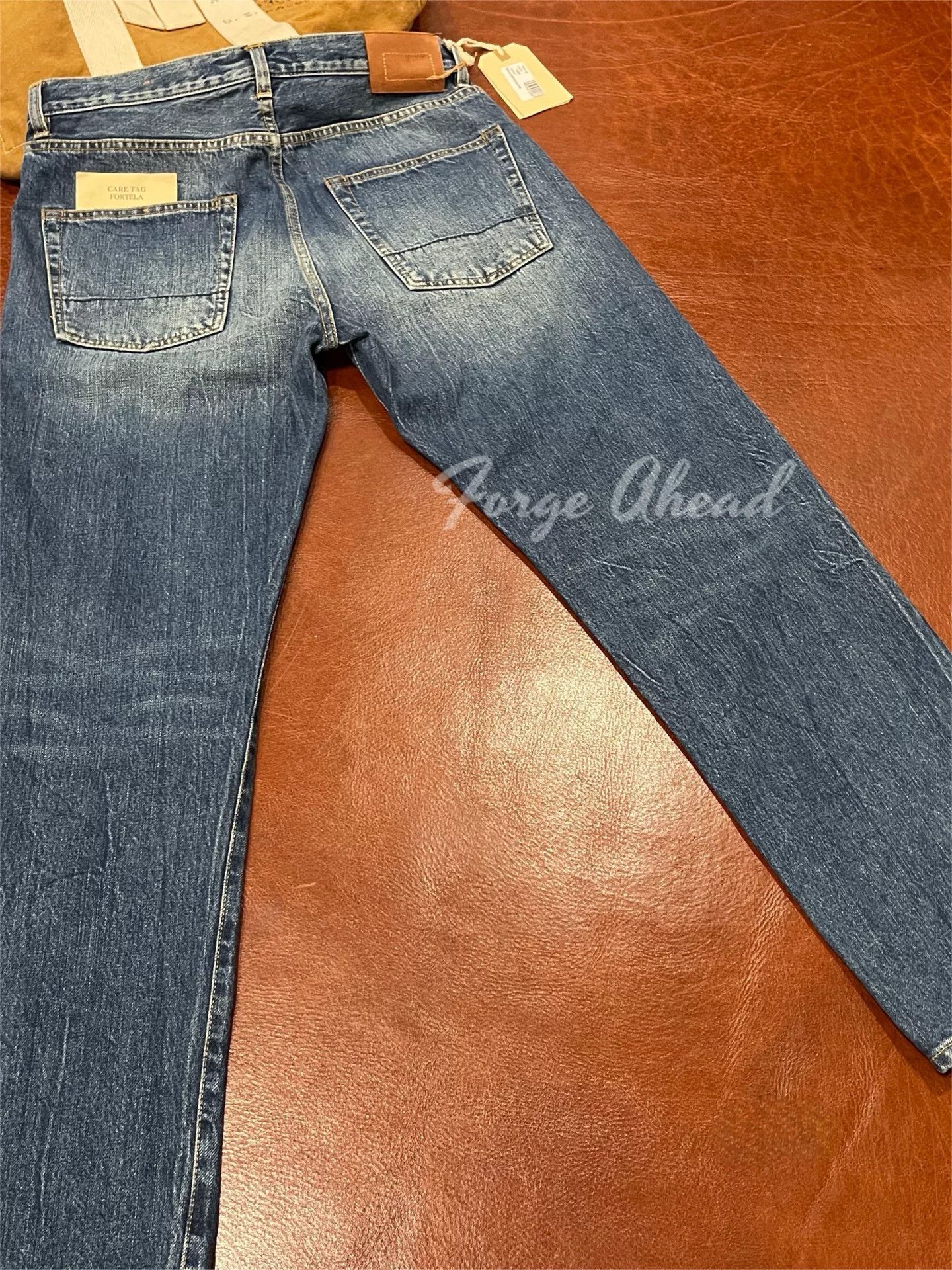 Fortela Fortela JOHN Light Wash Vintage Denim Pants Size US 32 / EU 48 - 4 Thumbnail