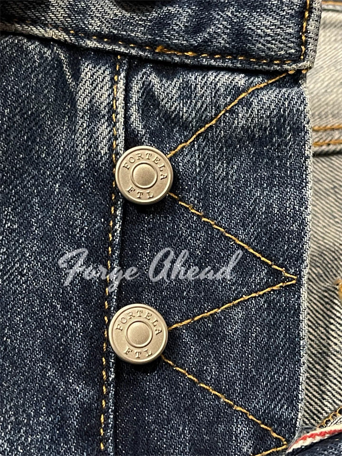 Fortela Fortela JOHN Light Wash Vintage Denim Pants Size US 32 / EU 48 - 6 Thumbnail