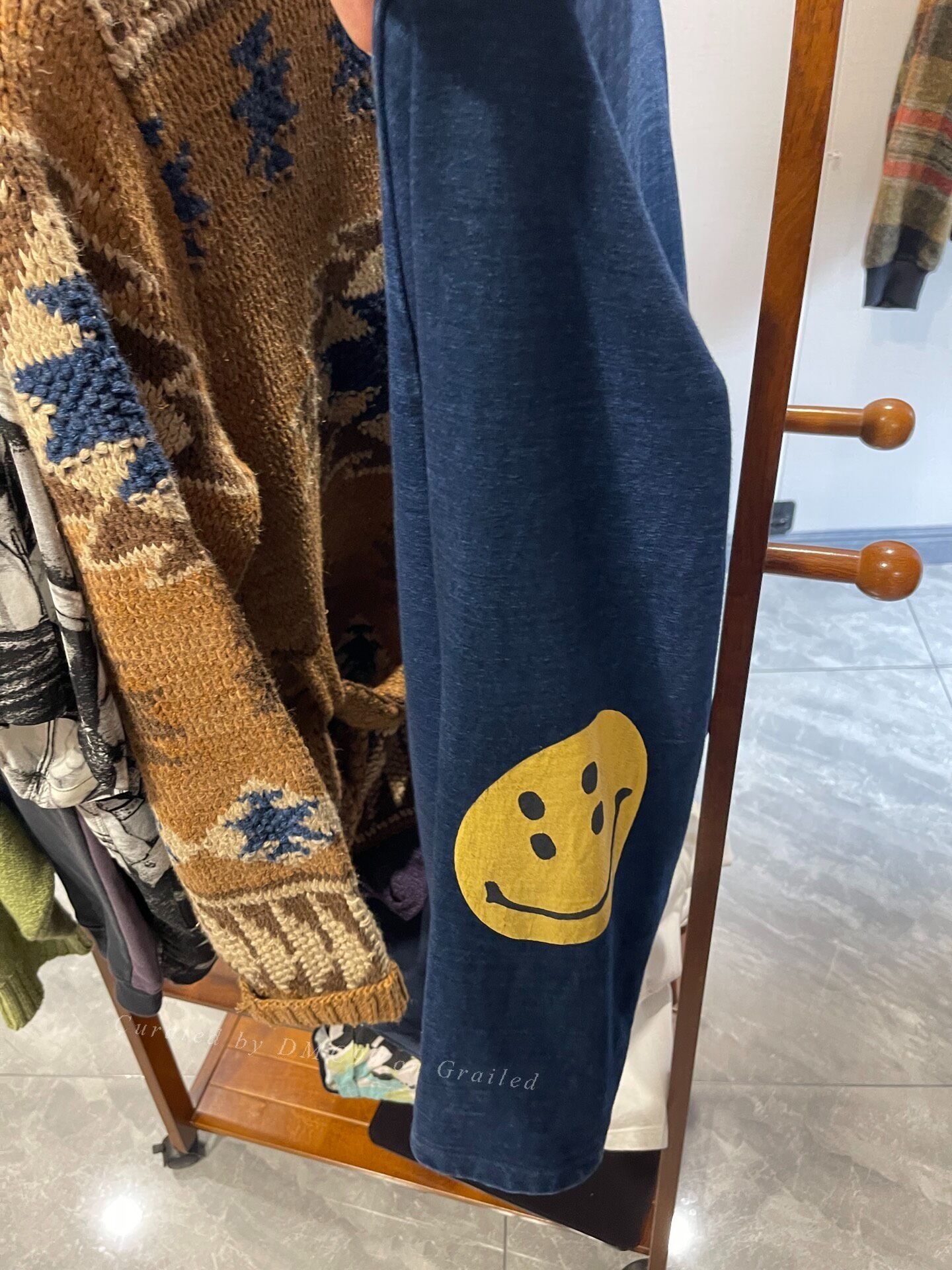Kapital Kapital Indigo Dyed Smiley Robe Size US L / EU 52-54 / 3 - 2 Thumbnail