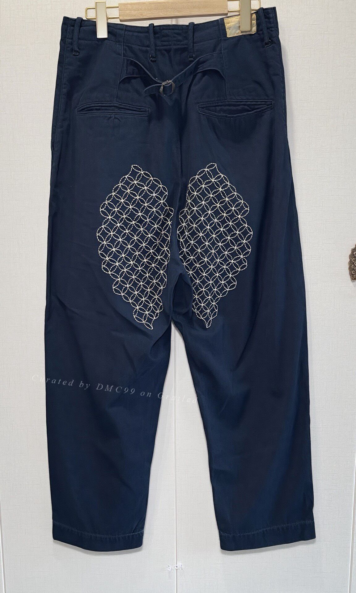 Kapital Kapital Chrysanthemum Embroidery High-Waist Pants Size US 31 - 2 Thumbnail