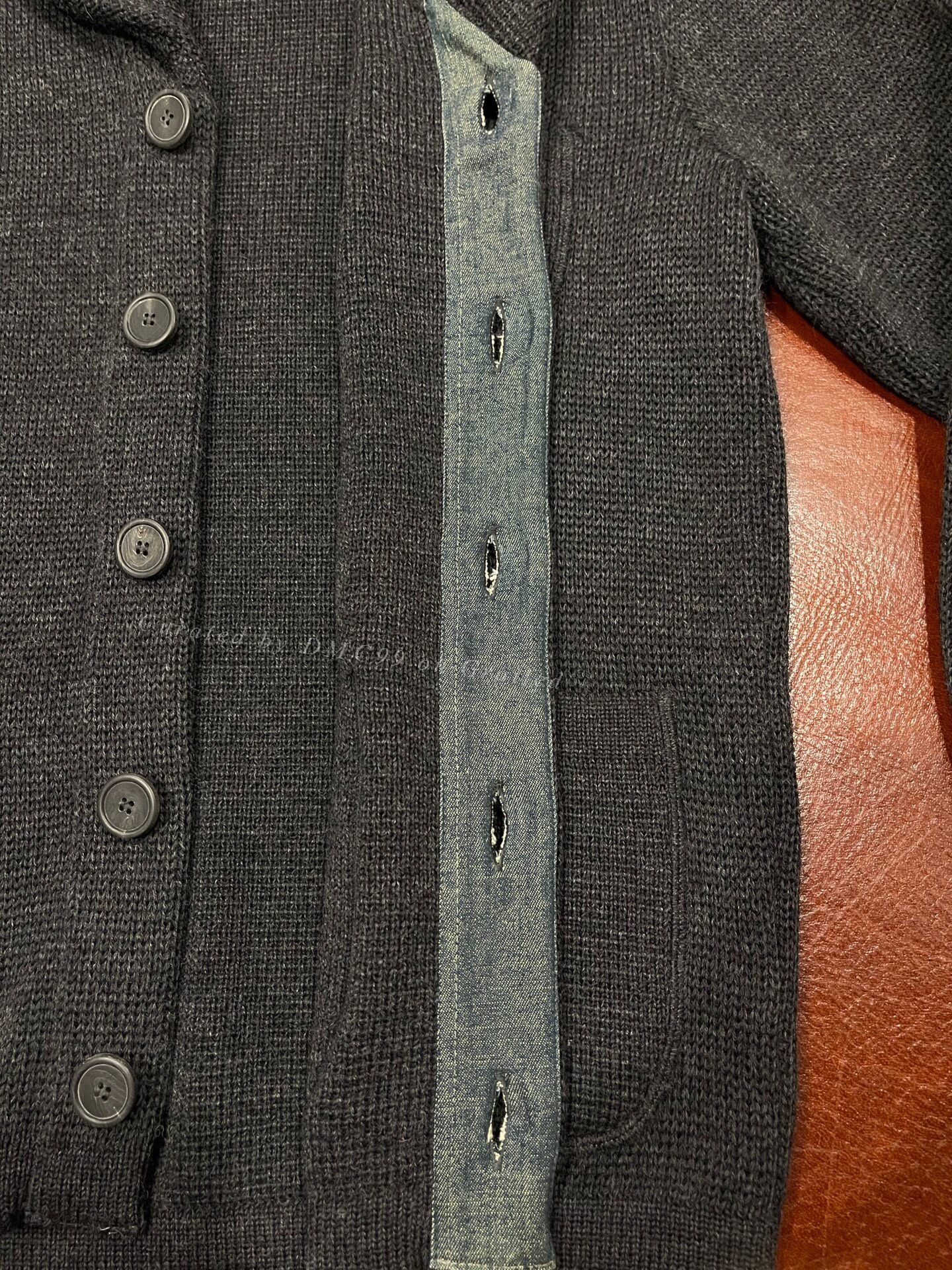 FLAX FLEURS DE BAGNE Shawl Collar Wool Cardigan Size US XXL / EU 58 / 5 - 3 Thumbnail