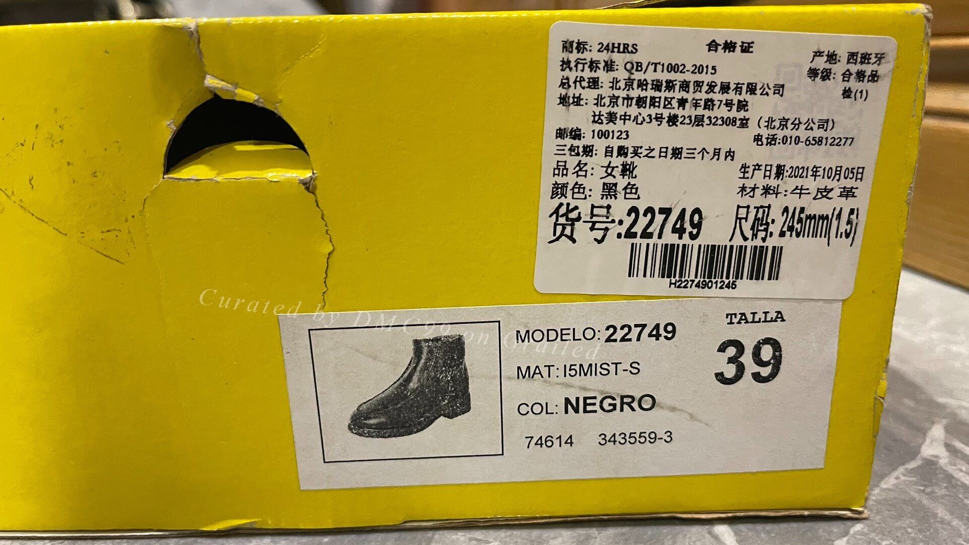 DEN IM by SIKI IM 24HRS Women's Black Leather Ankle Boots 39 Size US 8 / IT 38 - 9 Thumbnail