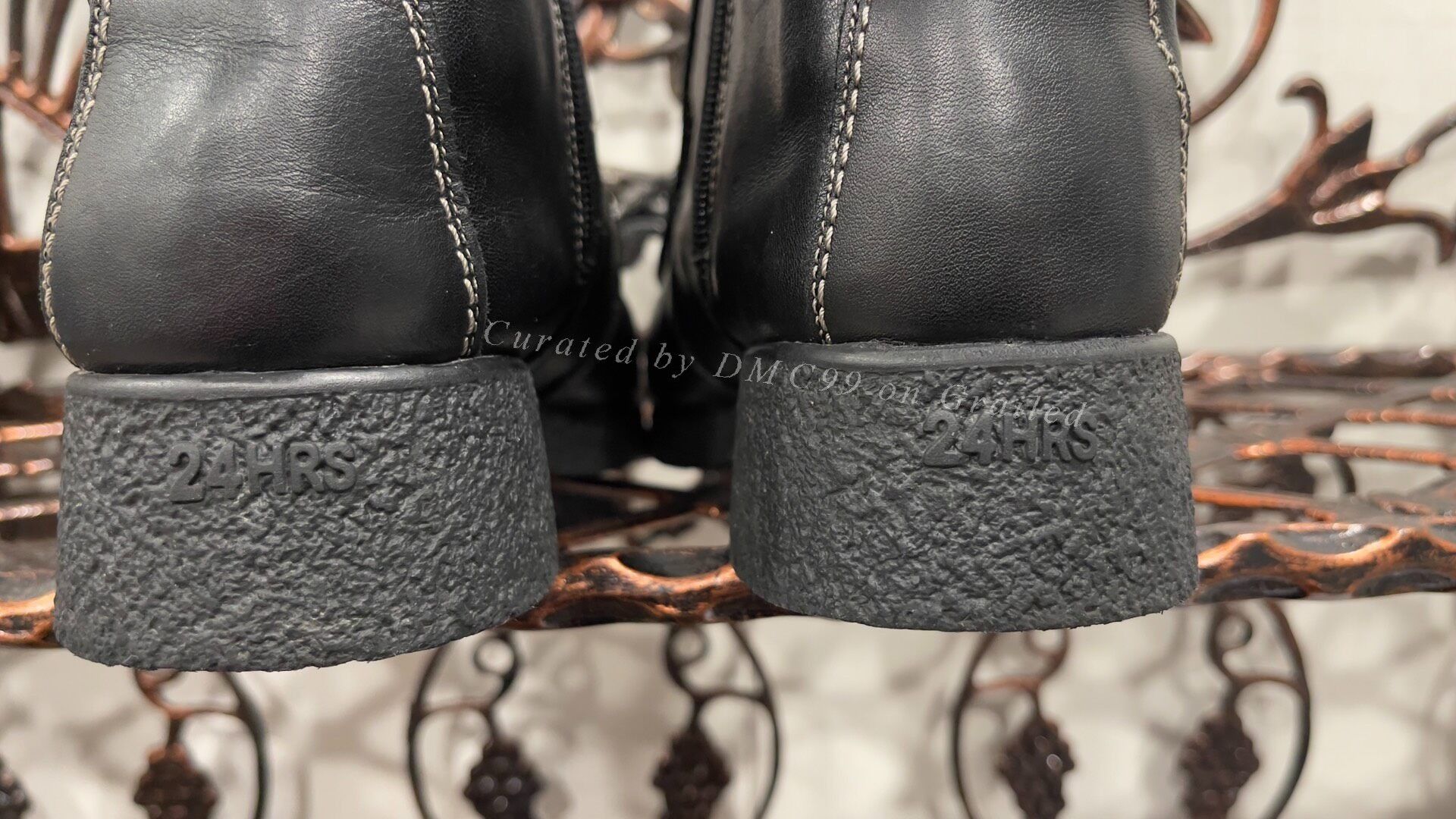DEN IM by SIKI IM 24HRS Women's Black Leather Ankle Boots 39 Size US 8 / IT 38 - 7 Thumbnail