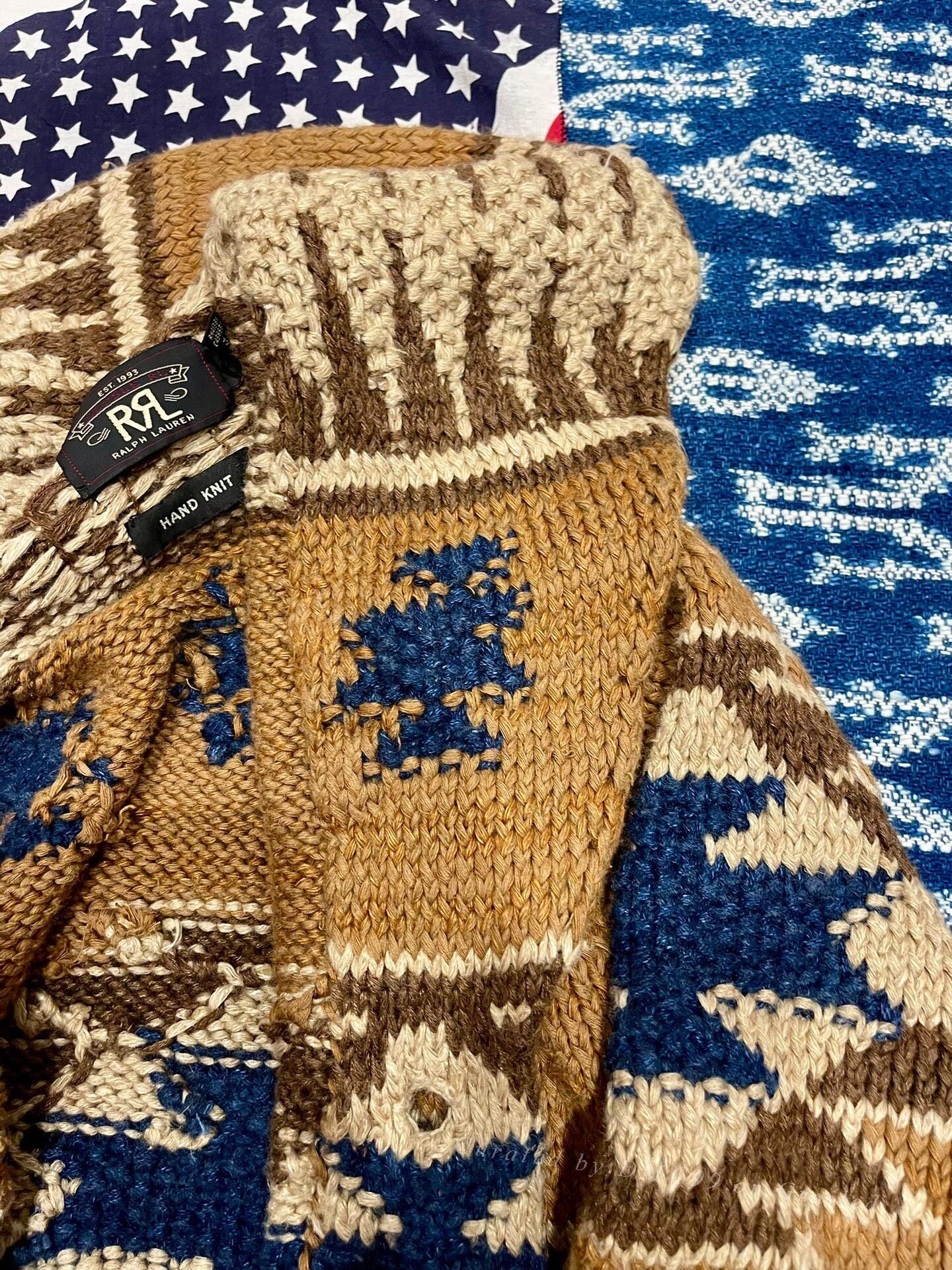 RRL Ralph Lauren RRL Navajo-Inspired Shawl Collar Cardigan Size US M / EU 48-50 / 2 - 8 Thumbnail