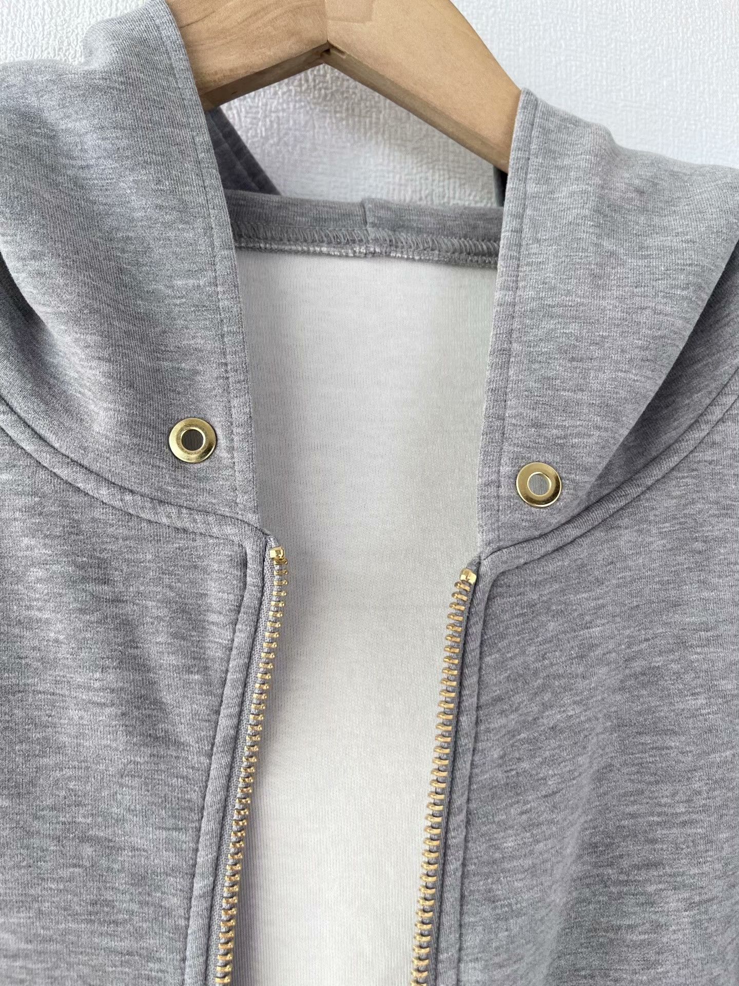 EPOKHE Epide Prefab Solid Gray Double Zipper Hoodie Size US L / EU 52-54 / 3 - 3 Thumbnail