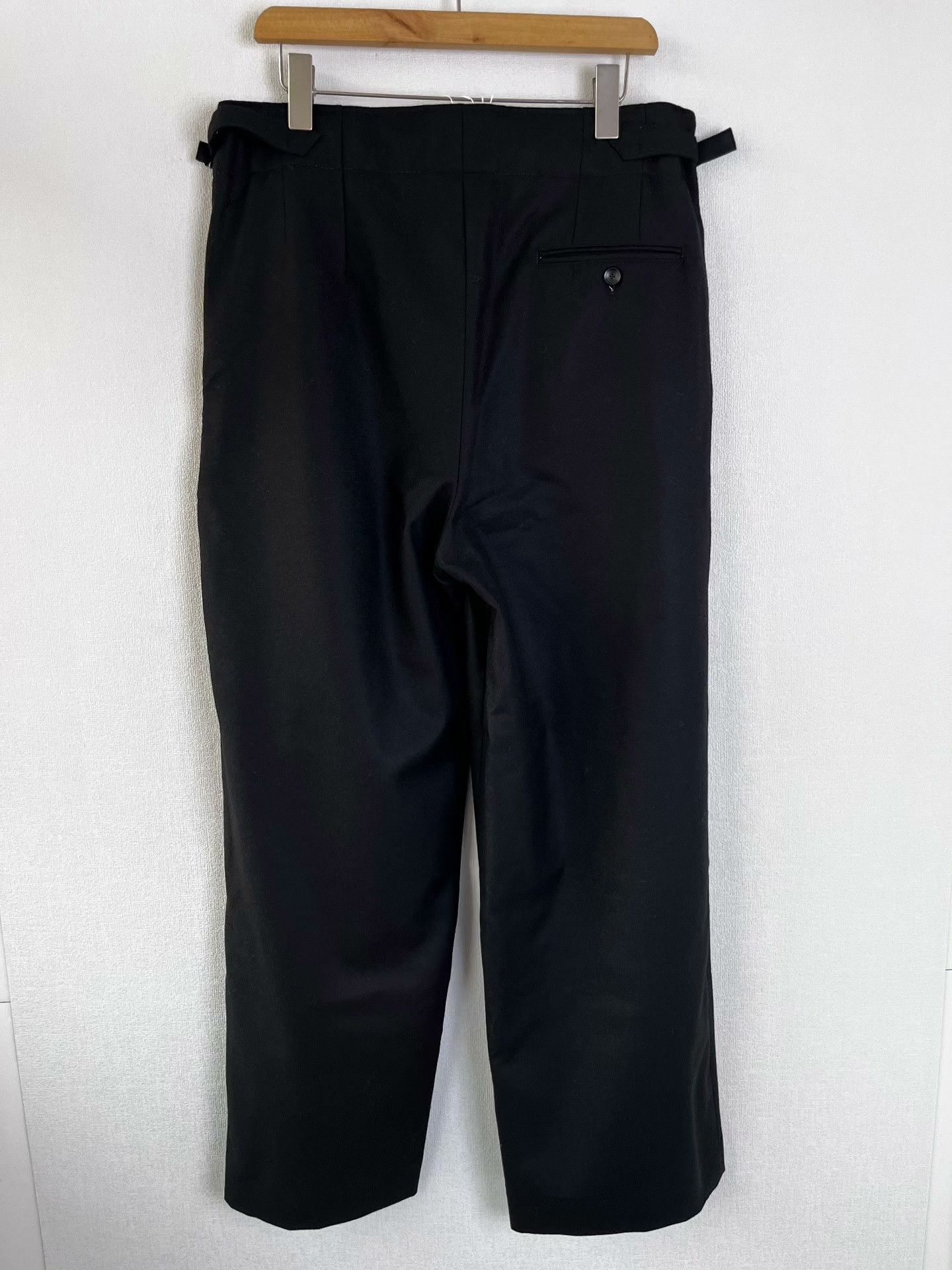 Markaware MARKAWARE Wool Double-Pleated Black Trousers Size US 26 / EU 42 - 2 Thumbnail