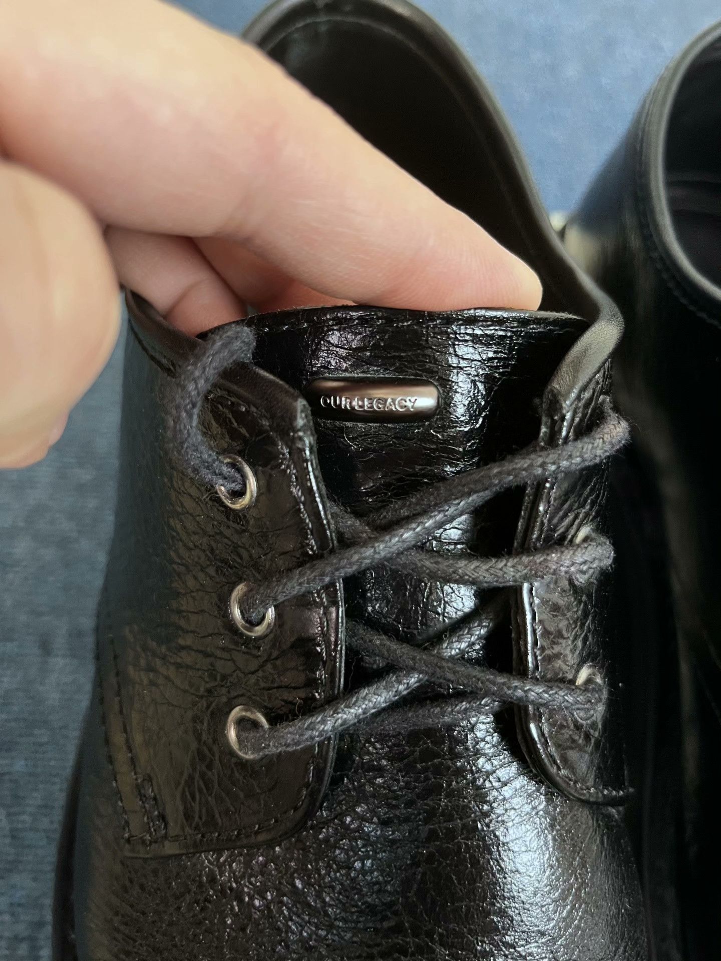 Our Legacy Our Legacy Trampler Black Cracked Patent Size US 8 / EU 41 - 8 Thumbnail