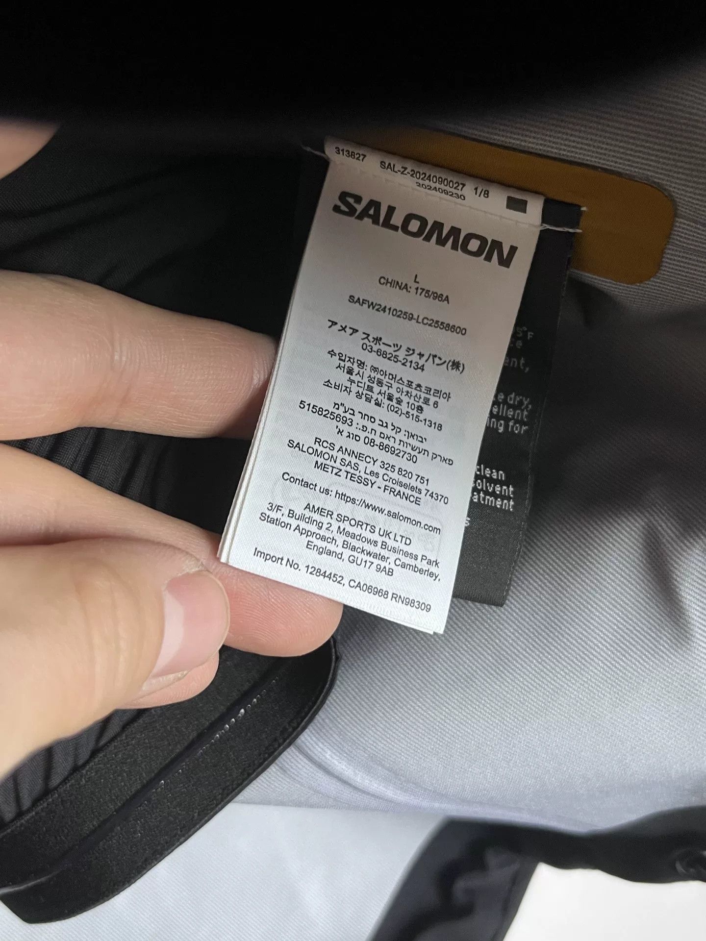 Salomon Salomon Gore-tex GTX Hiking Ski Jacket Size US L / EU 52-54 / 3 - 7 Thumbnail