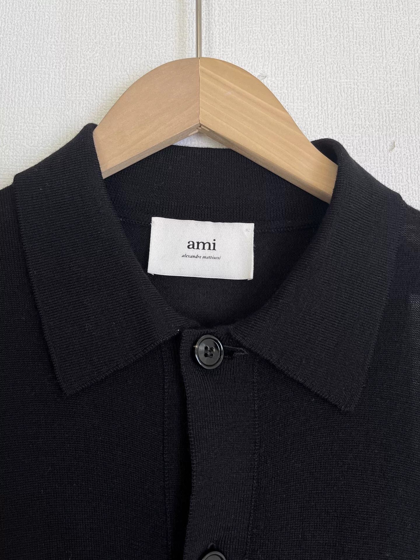 AMI AMI Paris Heart Patch Merino Wool Cardigan Unisex Size US M / EU 48-50 / 2 - 3 Thumbnail
