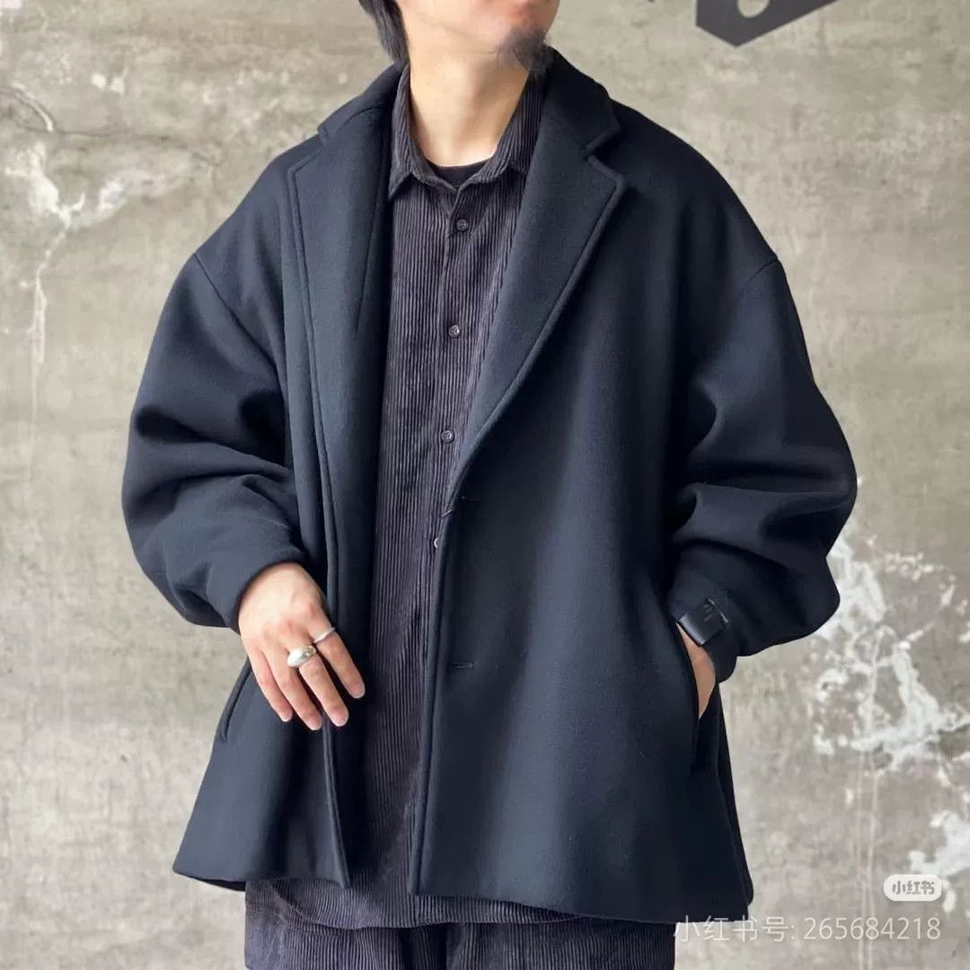 N.Hoolywood NHOOLYWOOD 22FW Wool Blend Oversized Blazer Coat Size US M / EU 48-50 / 2 - 8 Thumbnail