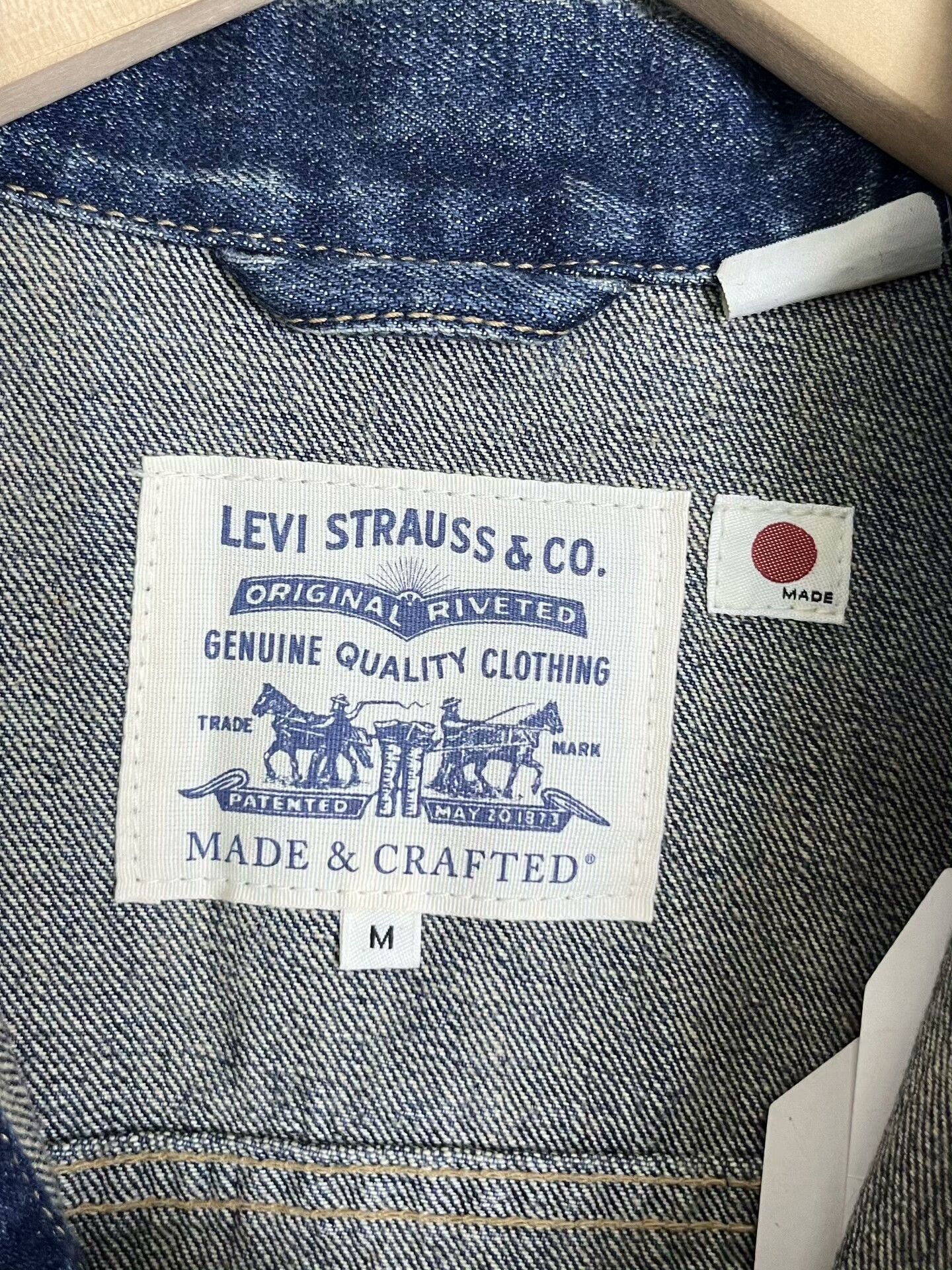 Levi's Made & Crafted Levi's LMC Men's Japan-Made Washed Denim Jacket Size US M / EU 48-50 / 2 - 3 Thumbnail