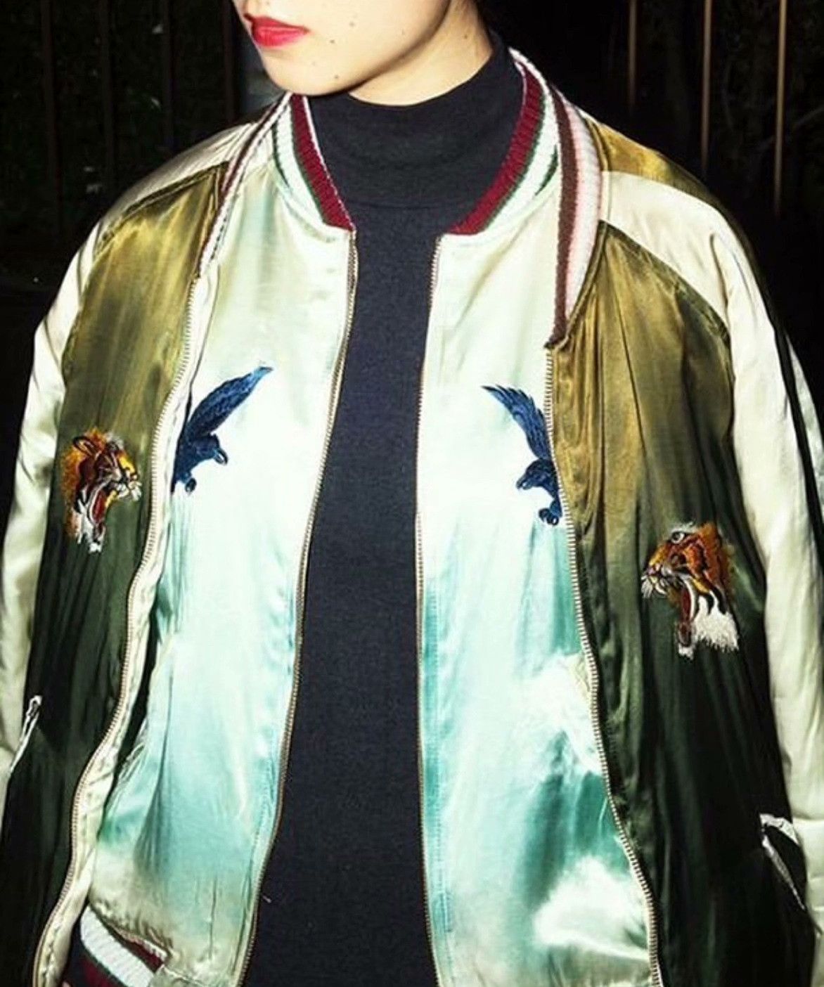 Vintage Stammbaum Yokosuka Embroidered Reversible Jacket Size US L / EU 52-54 / 3 - 9 Thumbnail