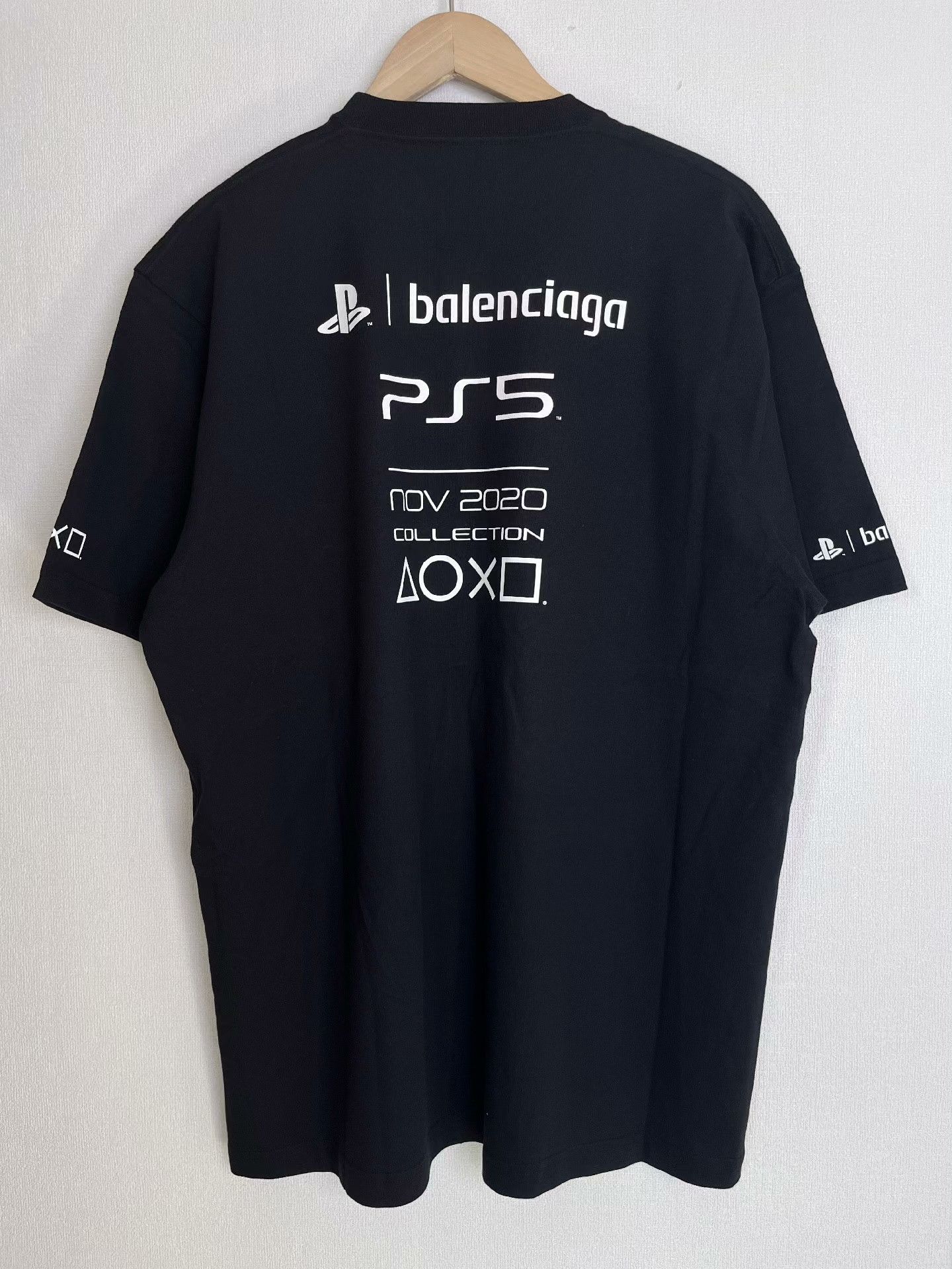 Balenciaga Balenciaga x PlayStation PS5 Letter Print T-shirt Size XXS / US 00 / IT 34 - 2 Thumbnail
