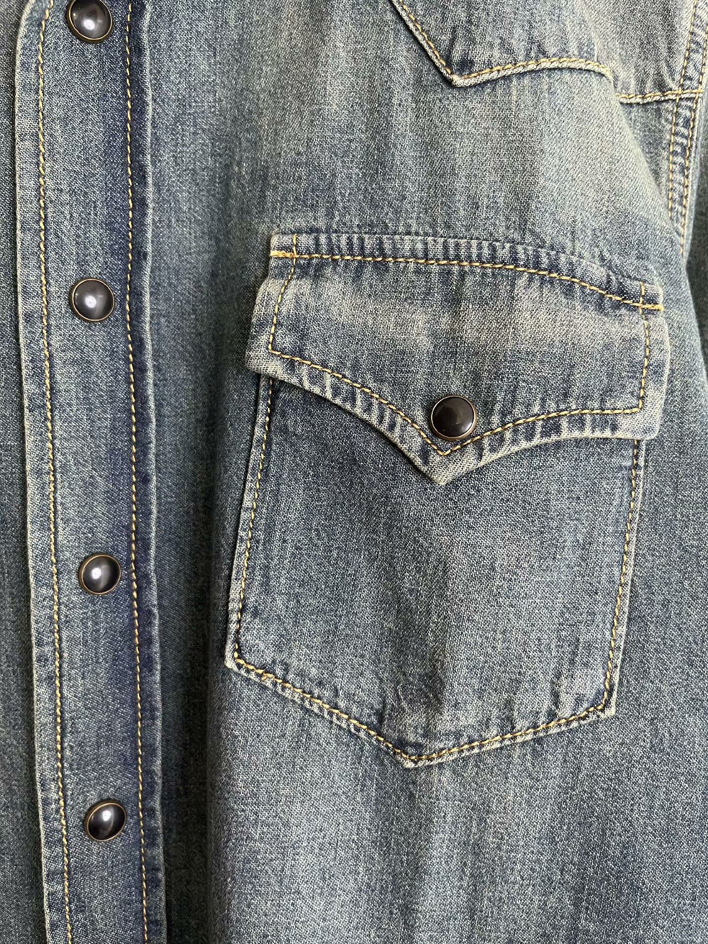 Saint Laurent Paris Saint Laurent Vintage Western Cowboy Shirt Size US M / EU 48-50 / 2 - 4 Thumbnail