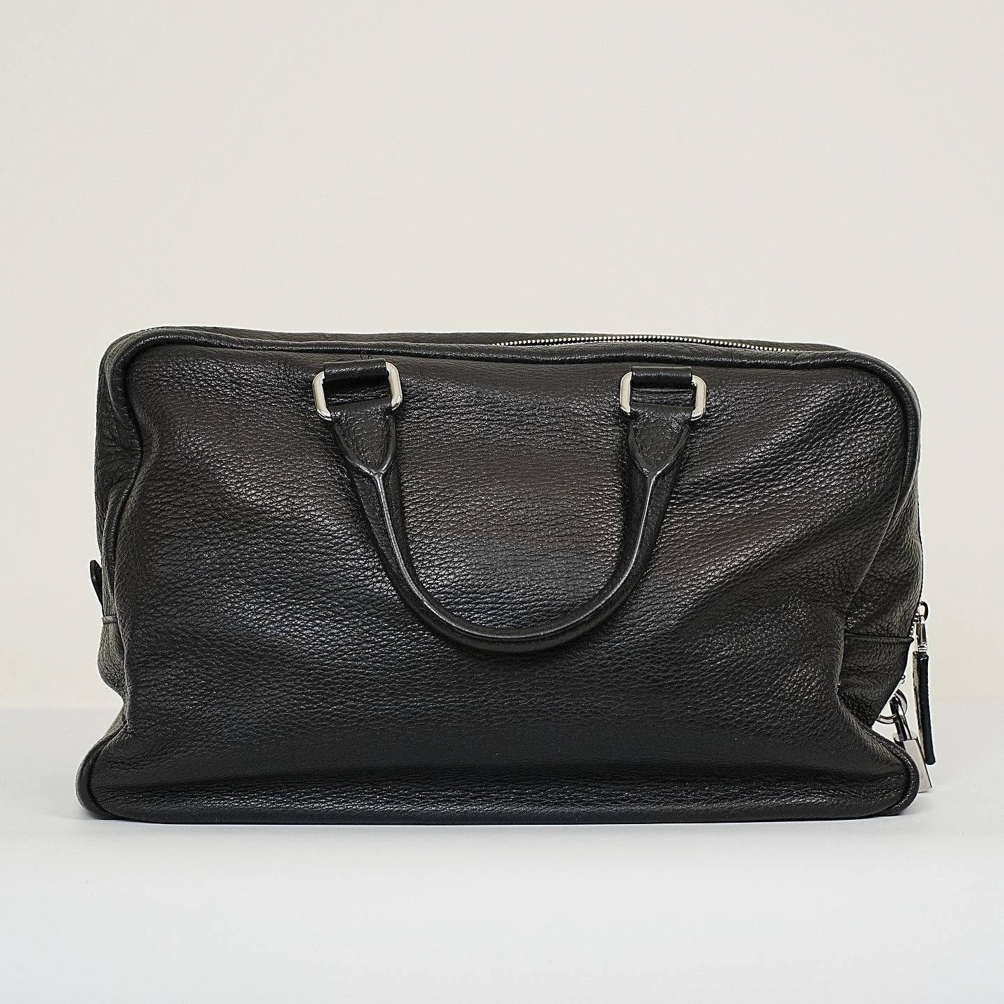 Prada Black Leather Duffle Bag Size ONE SIZE - 3 Thumbnail