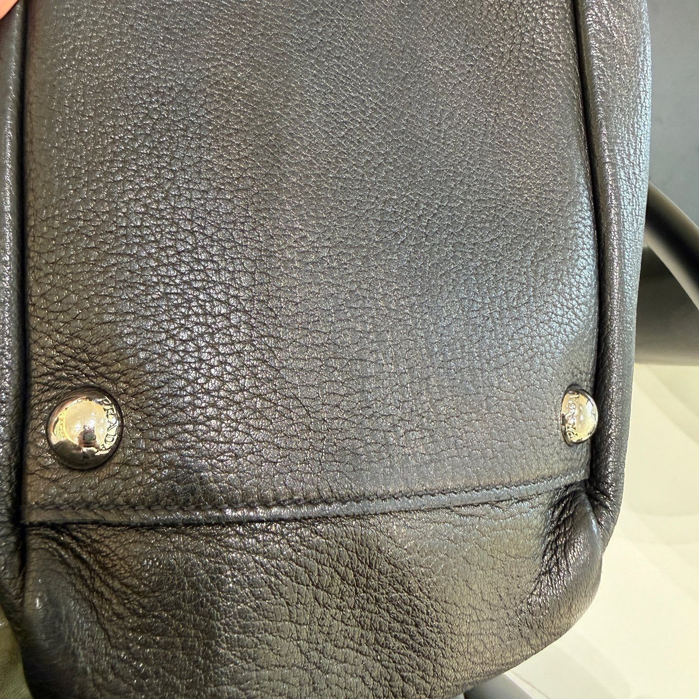 Prada Black Leather Duffle Bag Size ONE SIZE - 20 Thumbnail