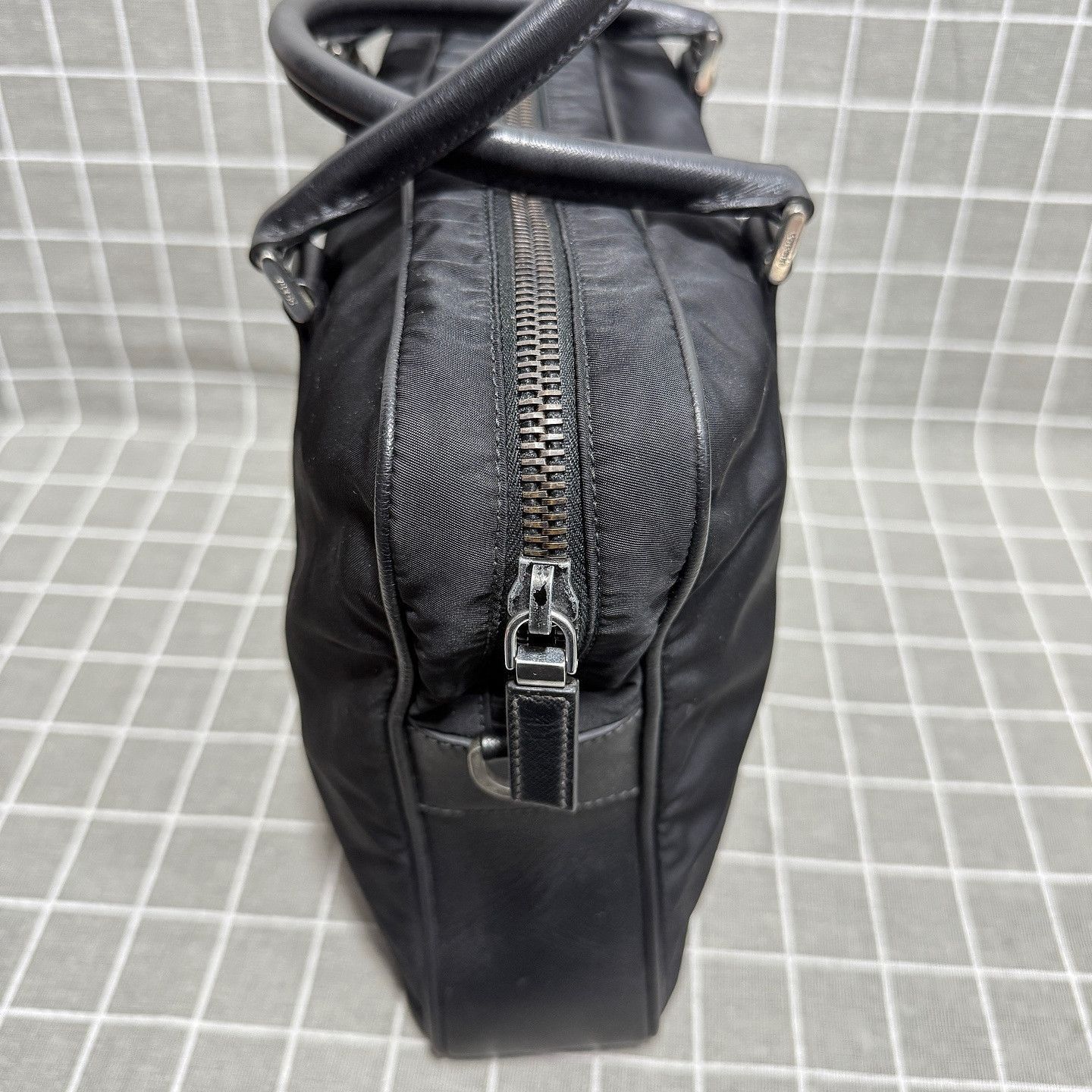 Prada Black Nylon Briefcase with Leather Accents Size ONE SIZE - 12 Thumbnail